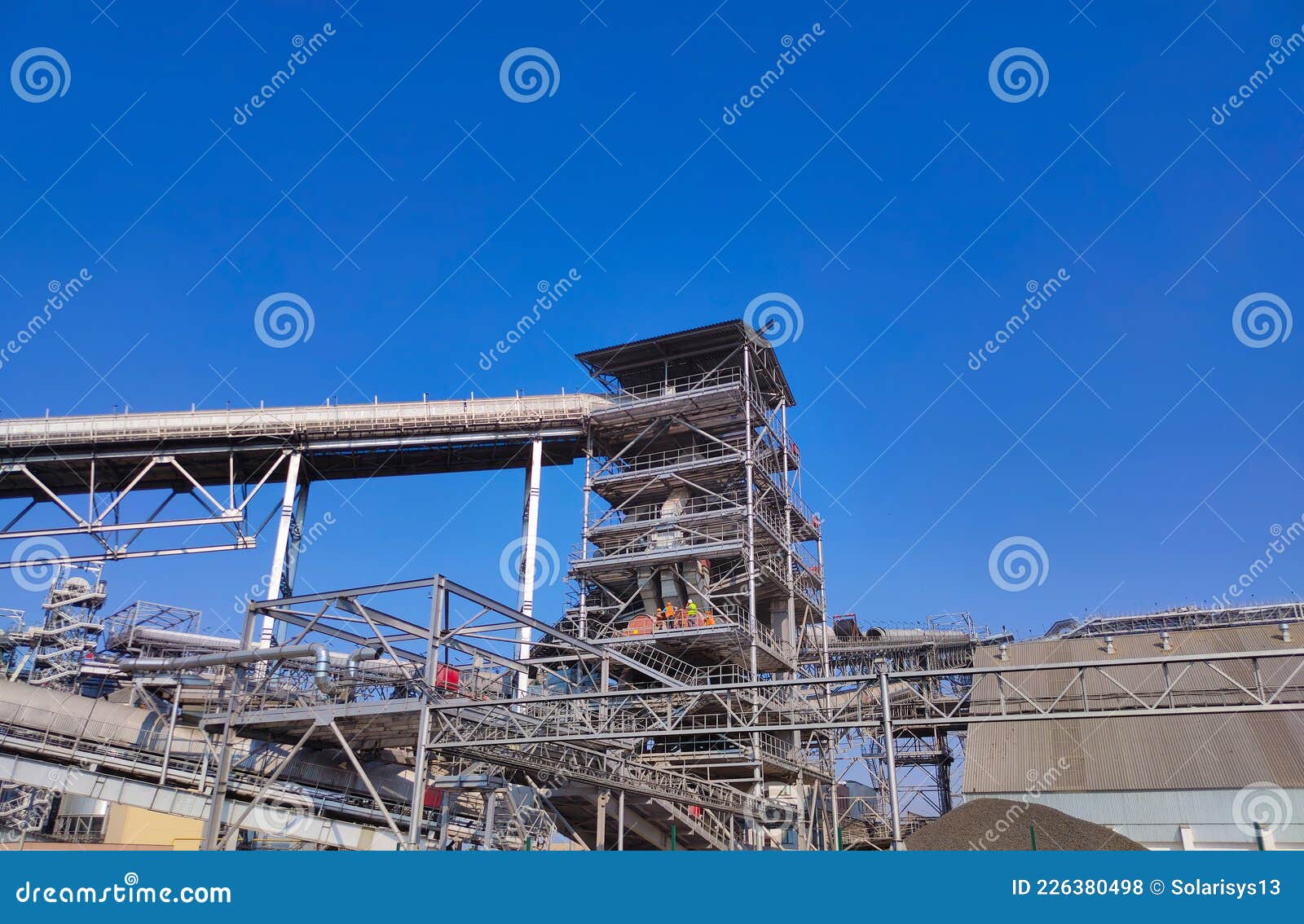 Loading Corn for Storage at a Grain Elevator Stock Photo Image of