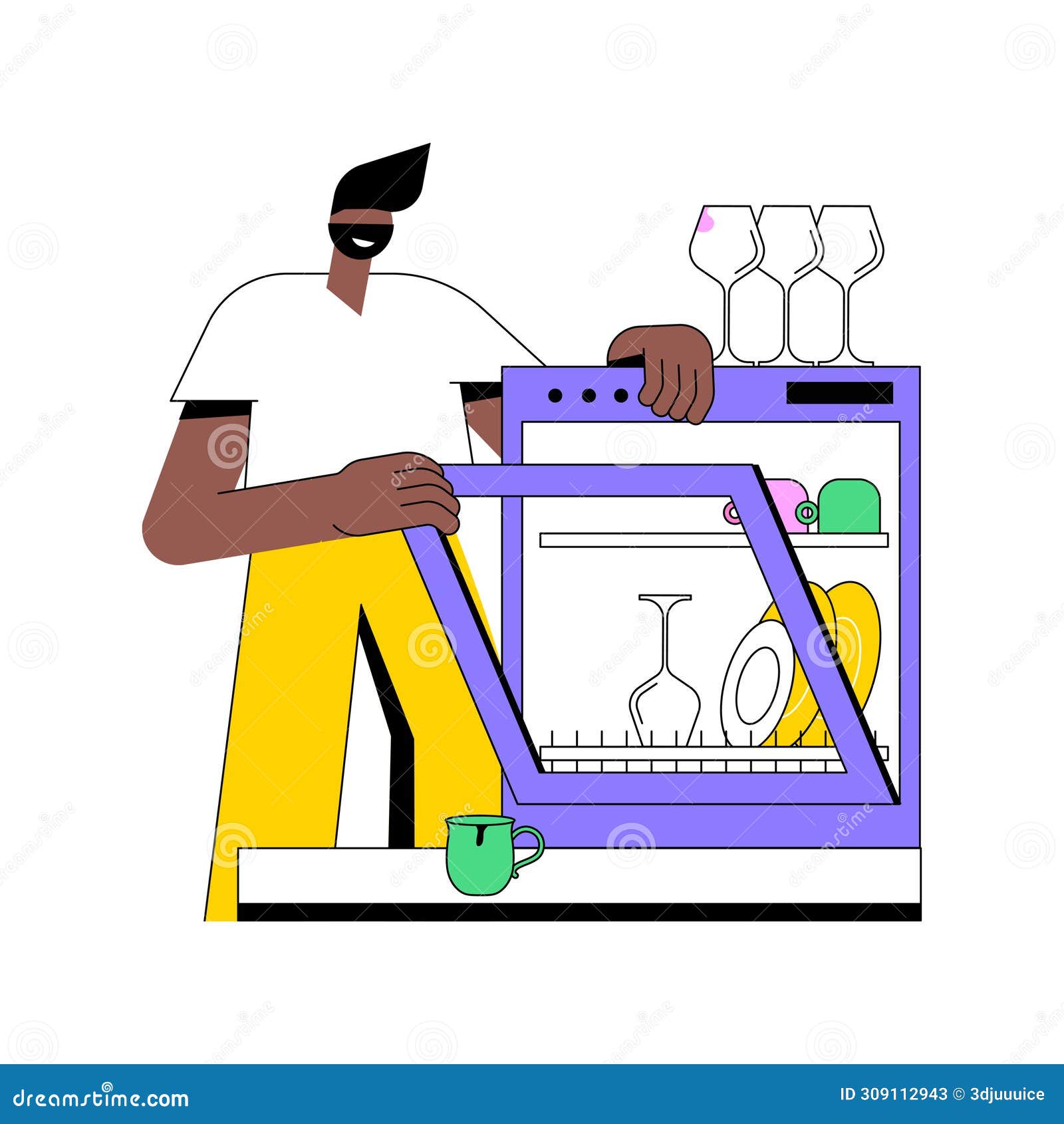 Loading Dishwasher Stock Illustrations – 186 Loading Dishwasher Stock  Illustrations, Vectors \u0026 Clipart - Dreamstime, image size:1600x1690