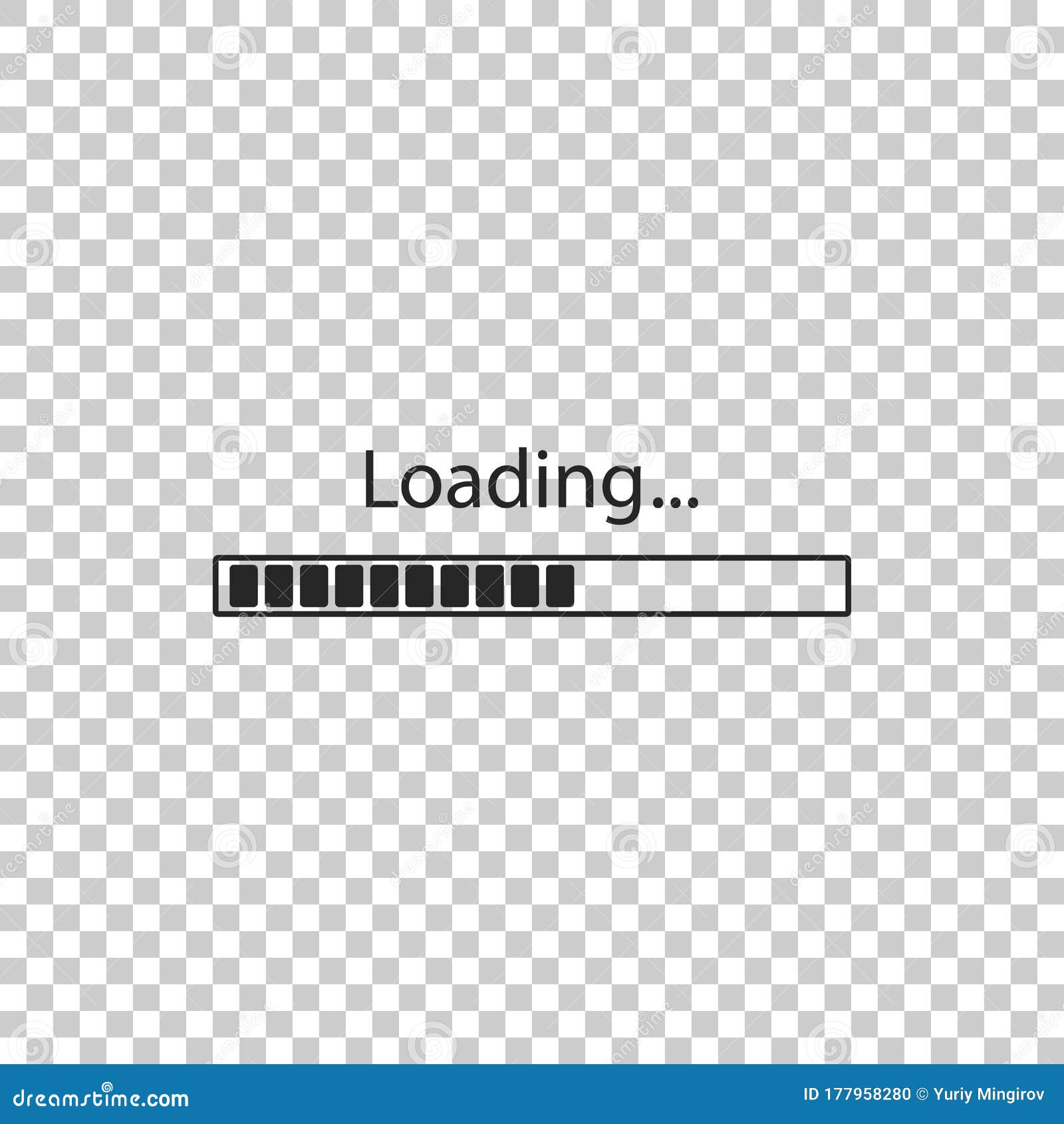 loading icon. loading progress icon on transparent background