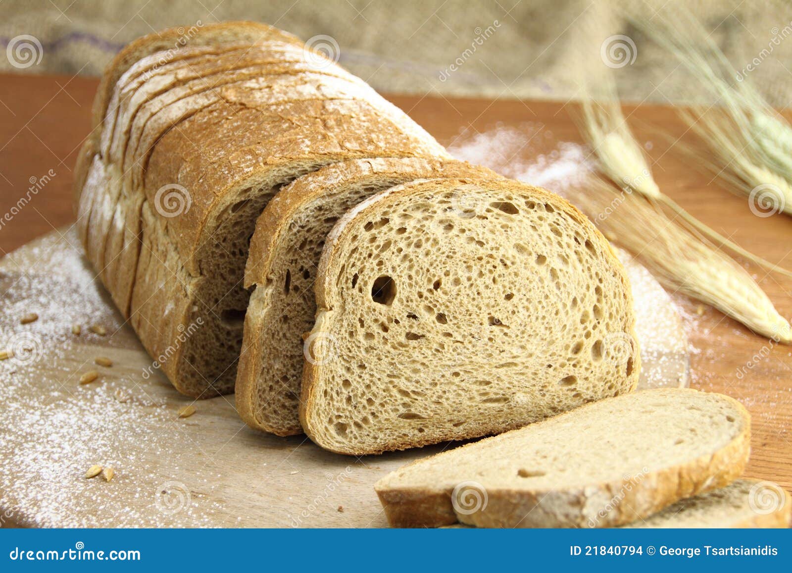 Loaf of bread stock photo. Image of warm, barley, sweet 21840794