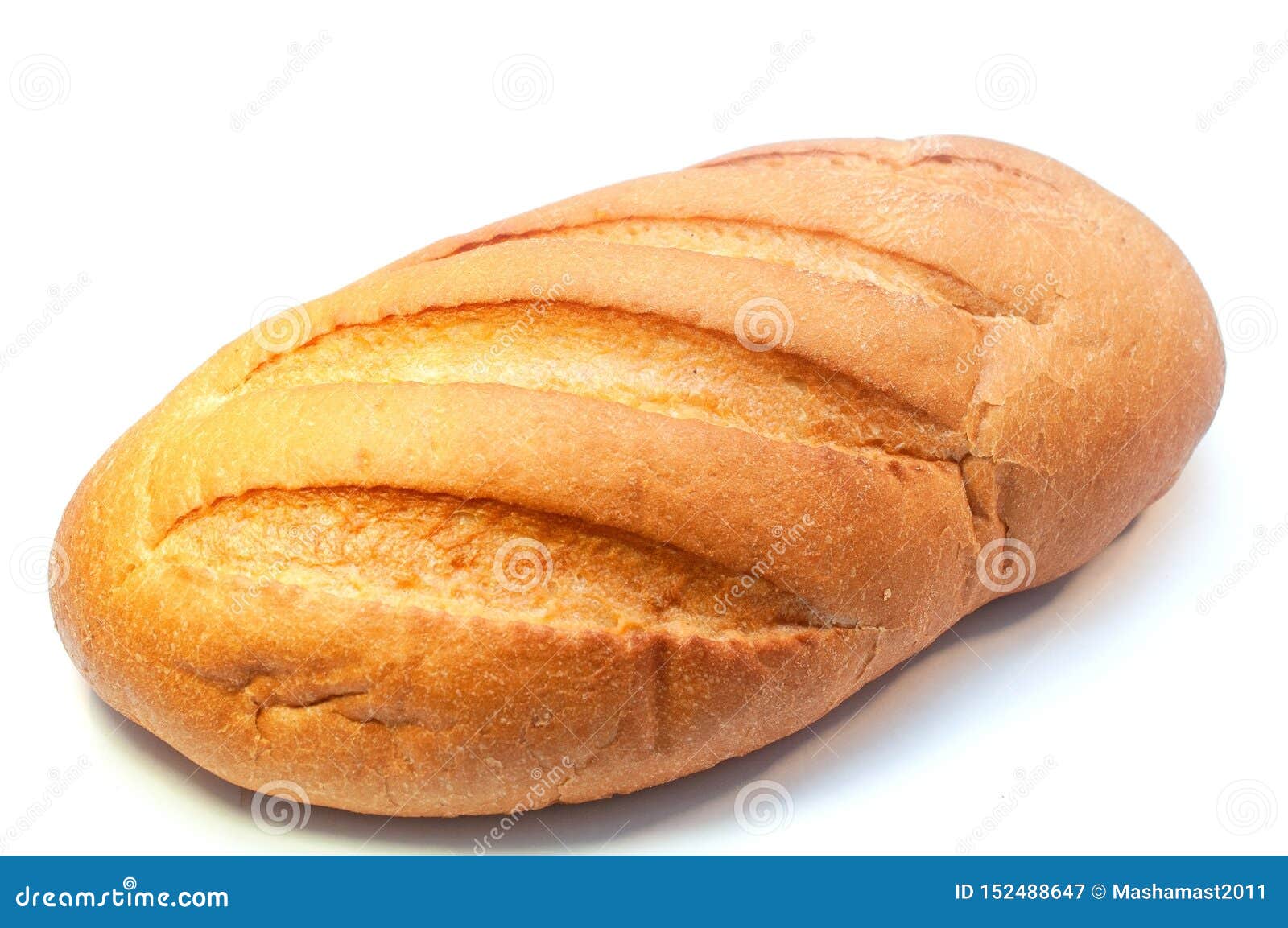 cap Steward Hairdresser A Loaf of Fresh Bread Isolated on White Background Stock Image - Image of  bake, delicious: 152488647