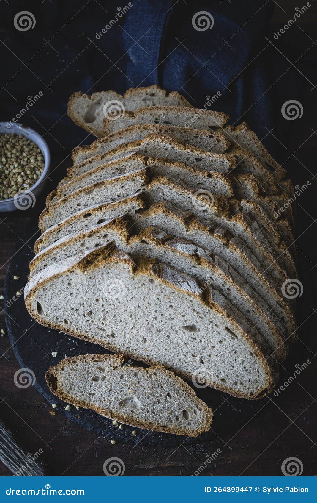Loaf of Wholemeal Bread with Buckwhe Stock Image Image of organic