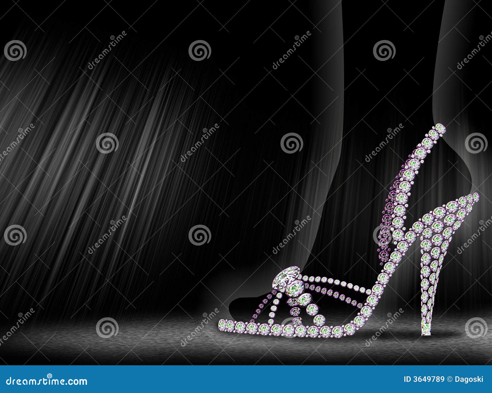 Loafers stock illustration. Illustration of diamonds, mode - 3649789