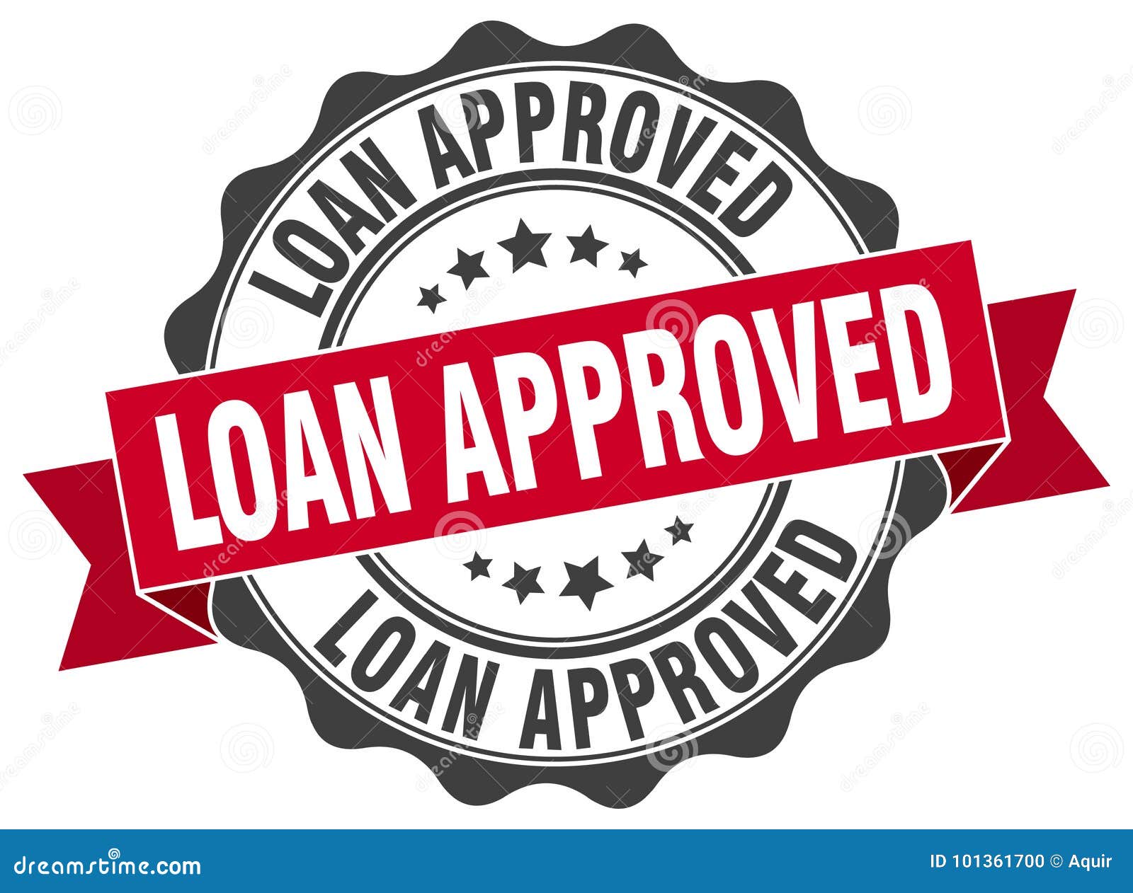 Loan approved stamp. seal stock vector. Illustration of sign - 101361700