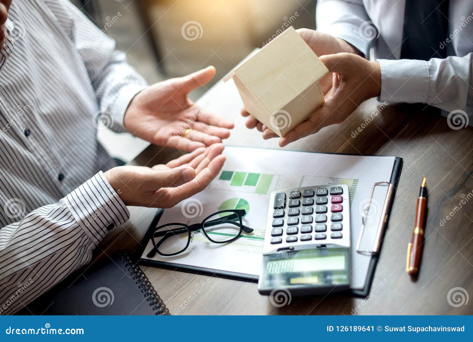 Loan Business Finace Read Report From Data Analysis Stock Image