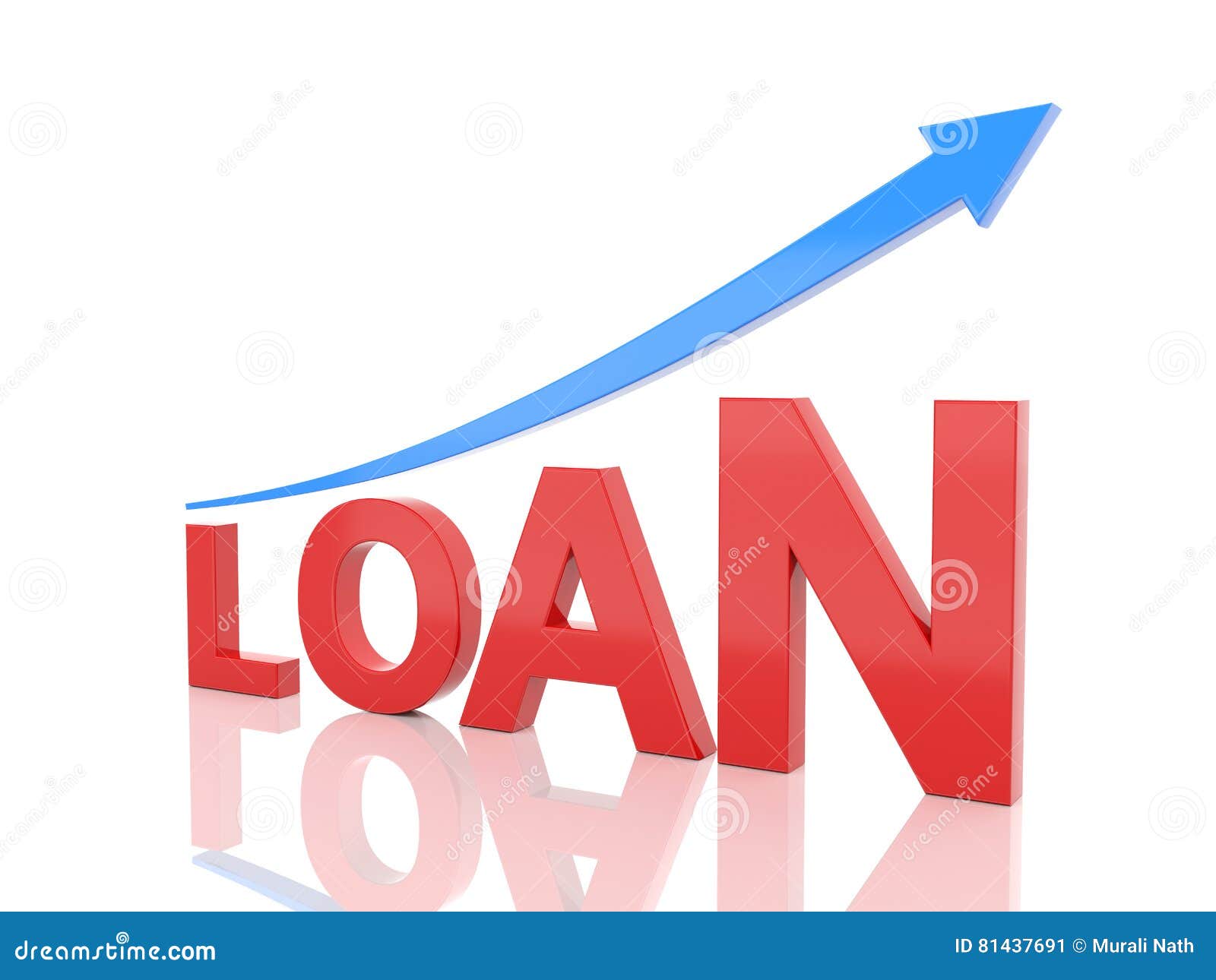 Loan Concept - 3D Rendering Image Stock Illustration - Illustration of