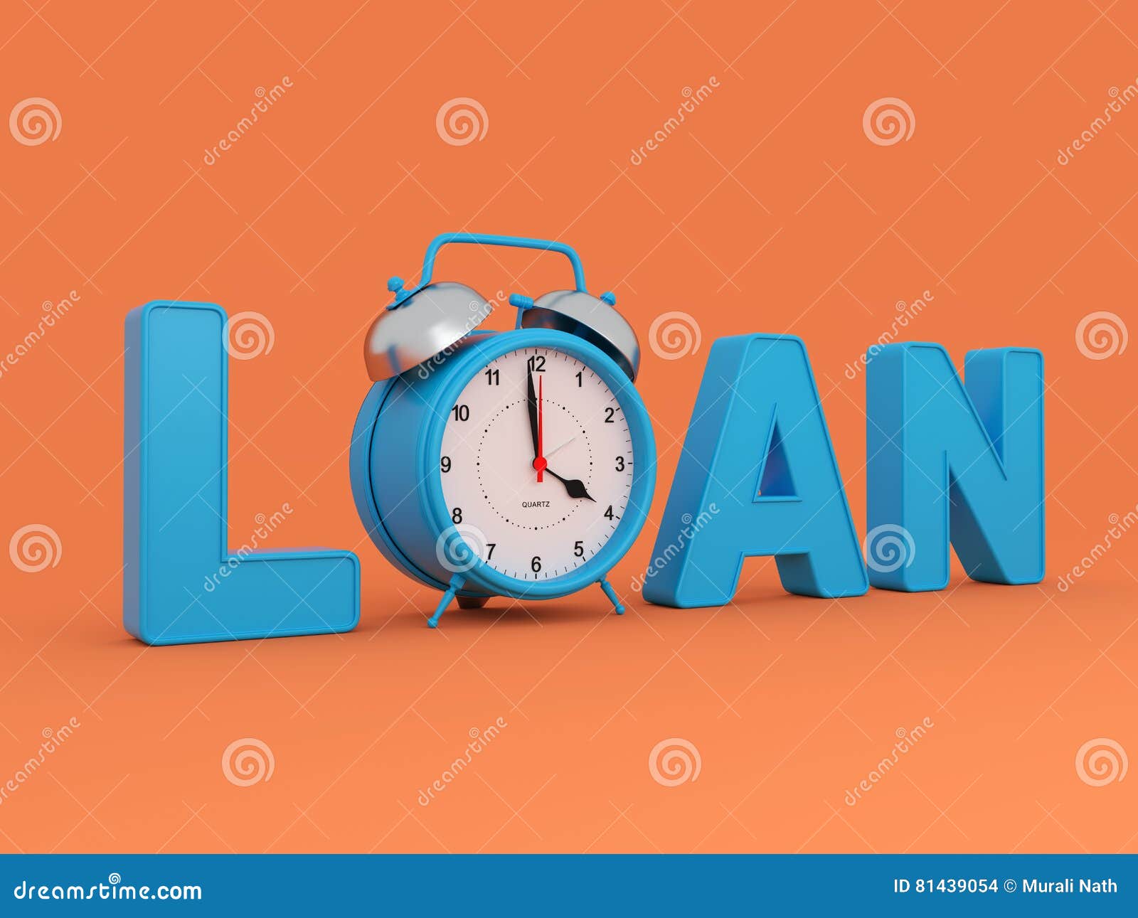 Loan Concept - 3D Rendering Image Stock Illustration - Illustration of