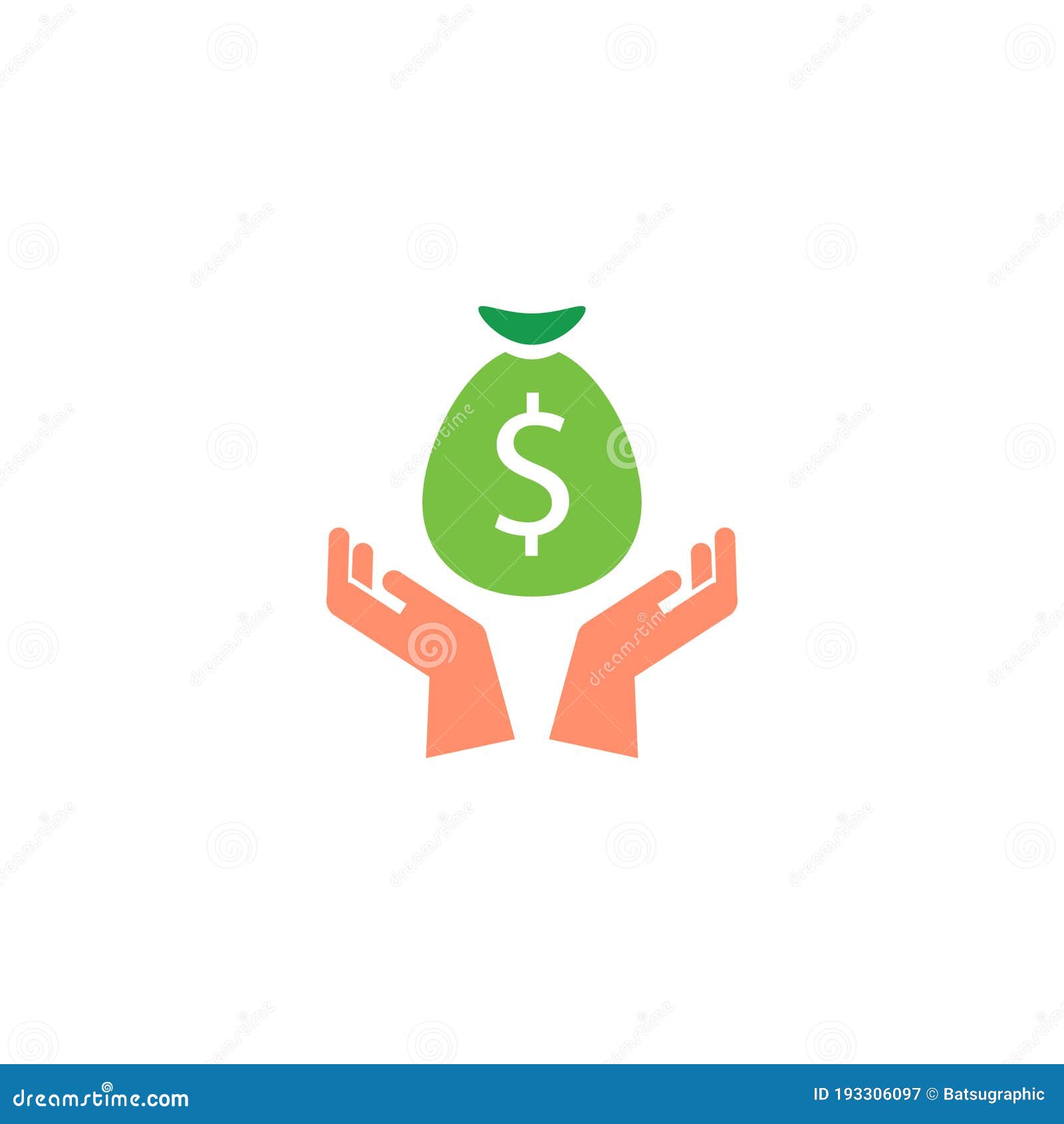 Loan Vector Icon Logo Design Stock Vector - Illustration of coin
