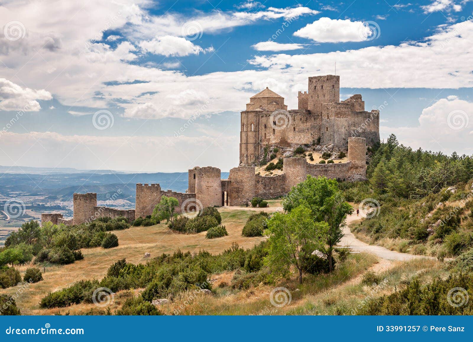 Loarre Castle in Spain stock image. Image of stone, ruins - 33991257