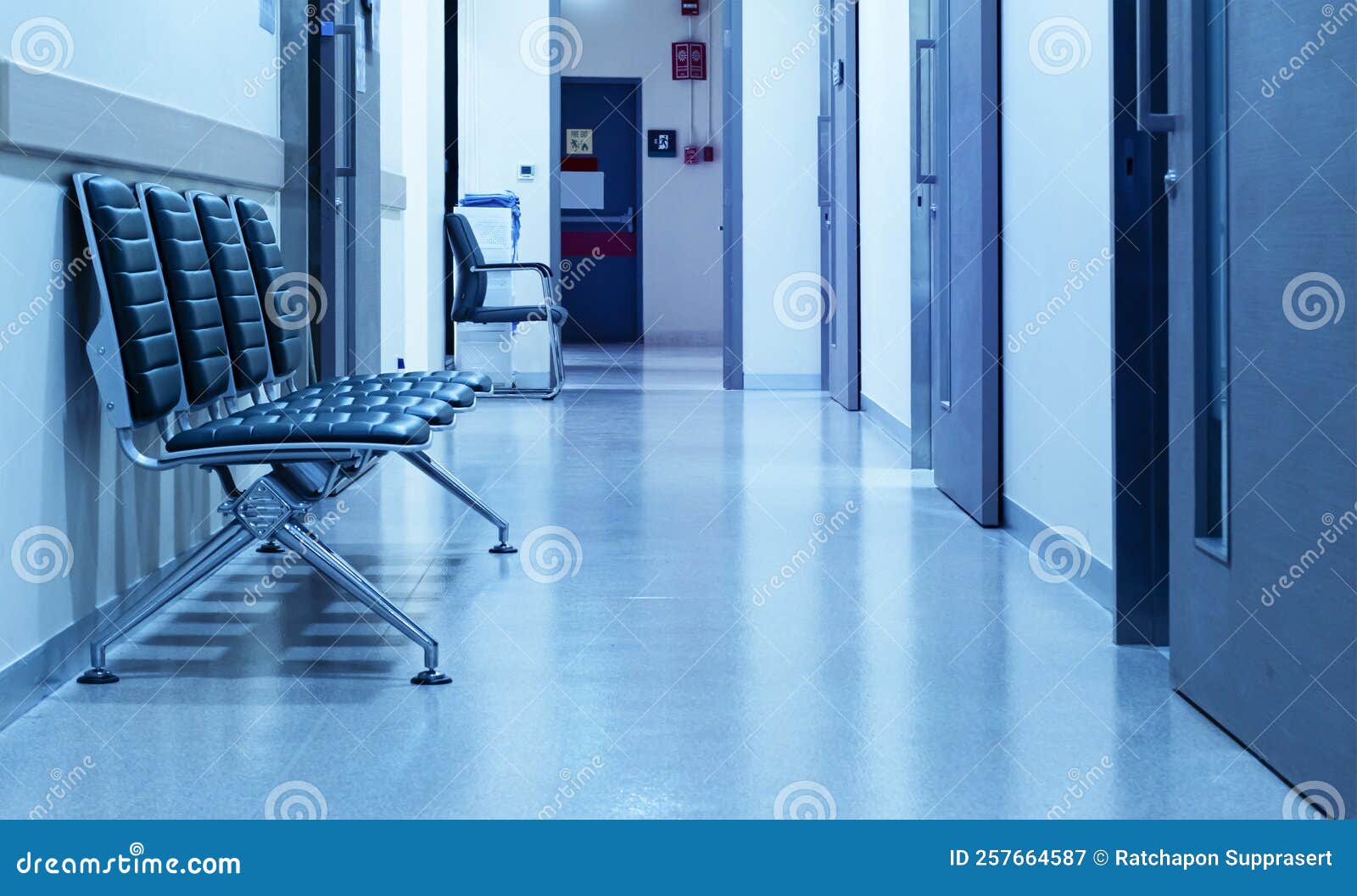 Lobby Chair Front of Examination Room in Hospital Stock Image Image