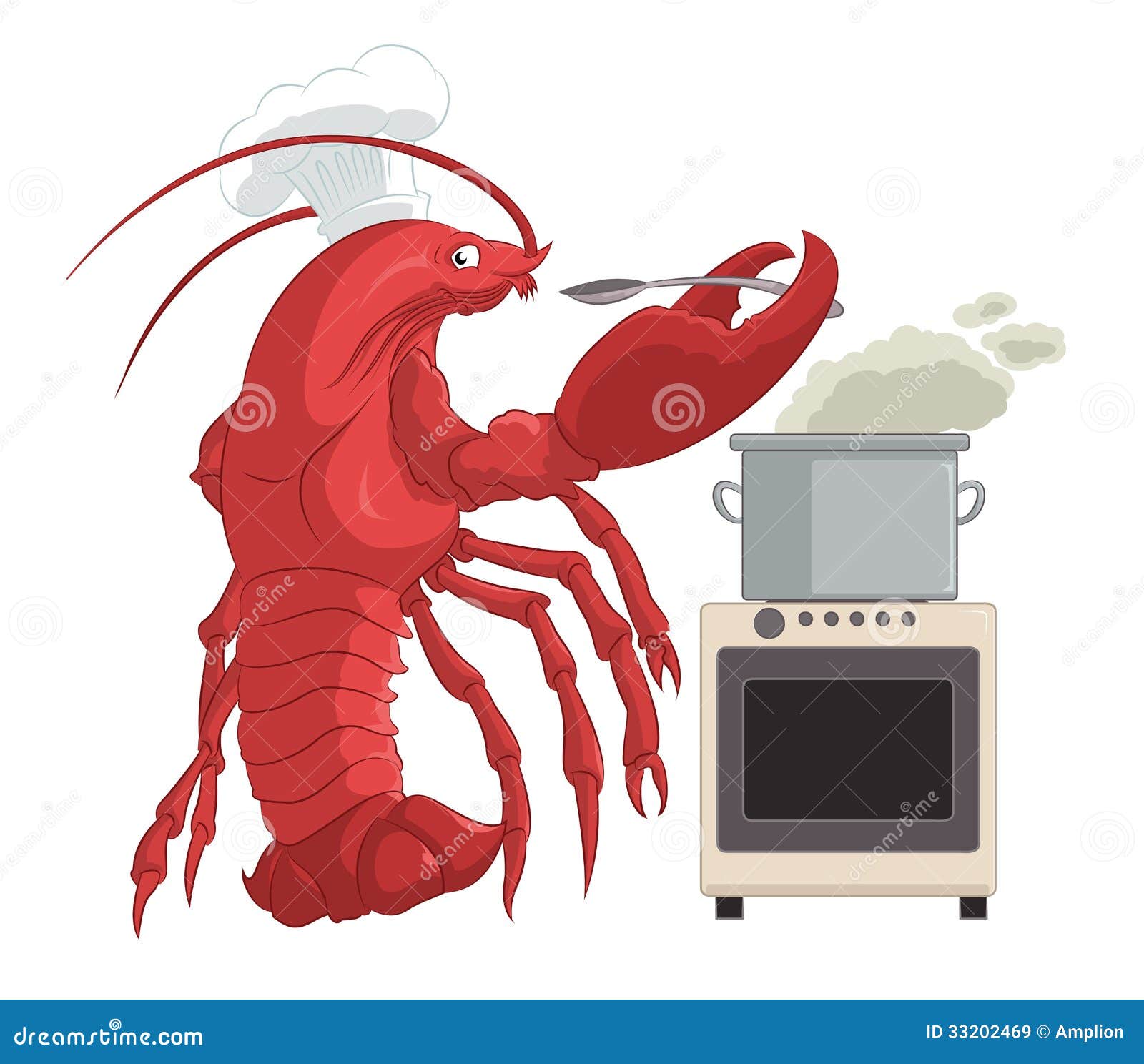 Lobster cooker stock vector. Illustration of prepared 33202469