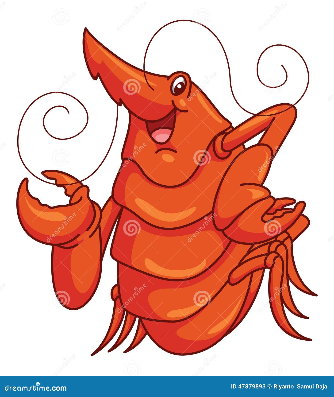 Lobster Funny Cartoon stock vector. Illustration of lobster 47879893