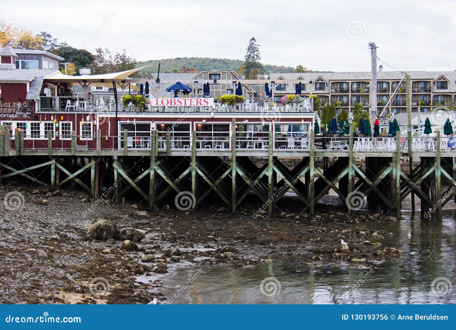 Lobster Restaurant in Bar Harbor Maine Editorial Photo - Image of maine