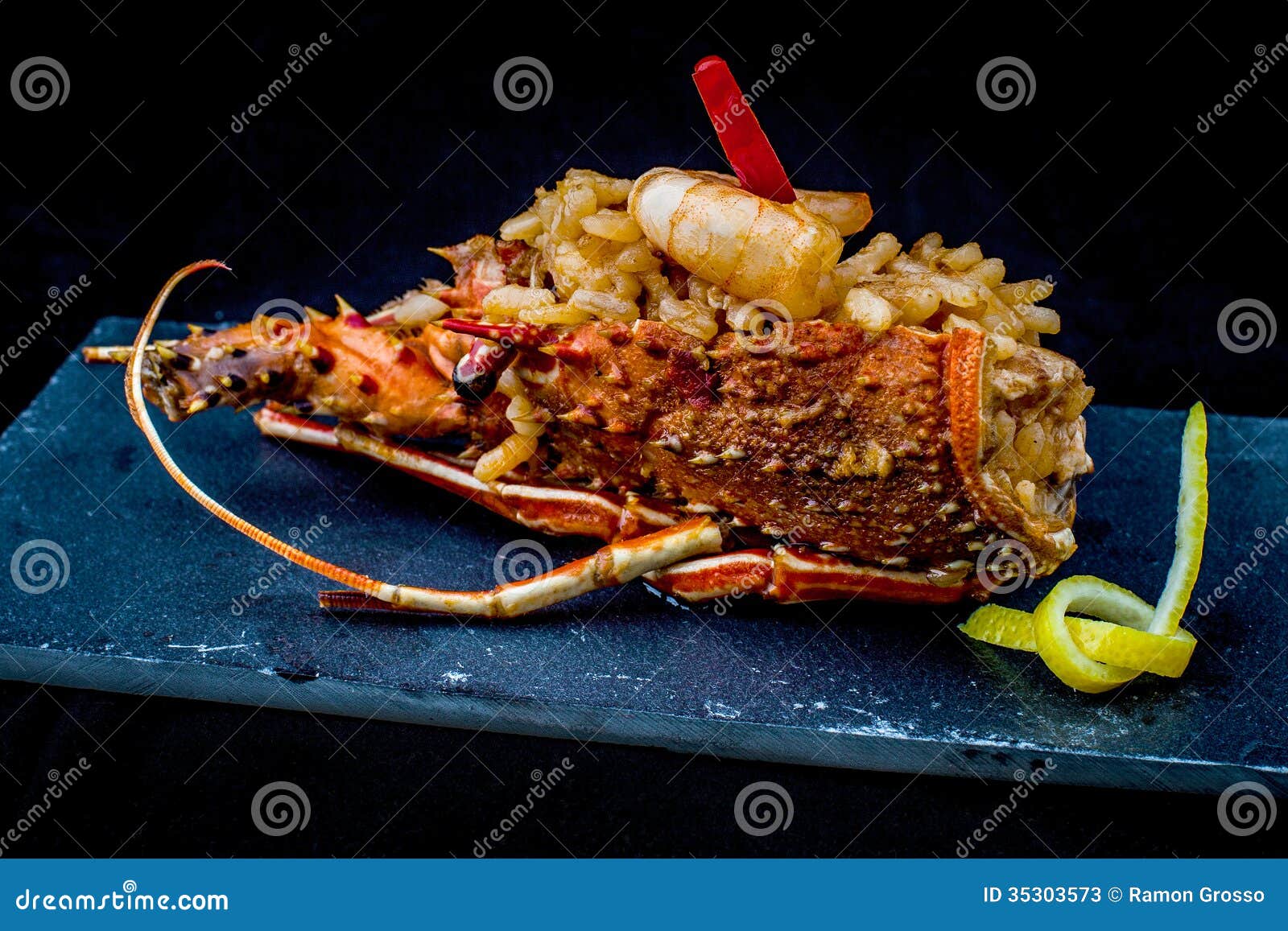 Lobster rice stock image. Image of lobster, tomato, food 35303573