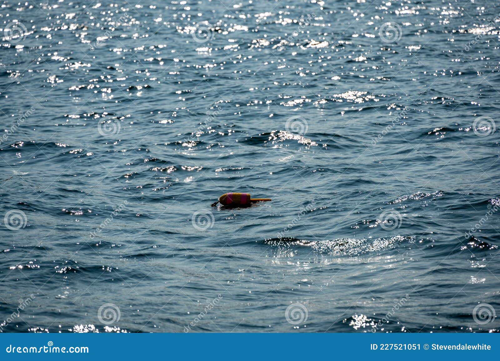 Lobster Trap Buoy Floating on a Choppy Ocean in the Atlantic Ocean Stock  Image - Image of marker, waves: 227521051