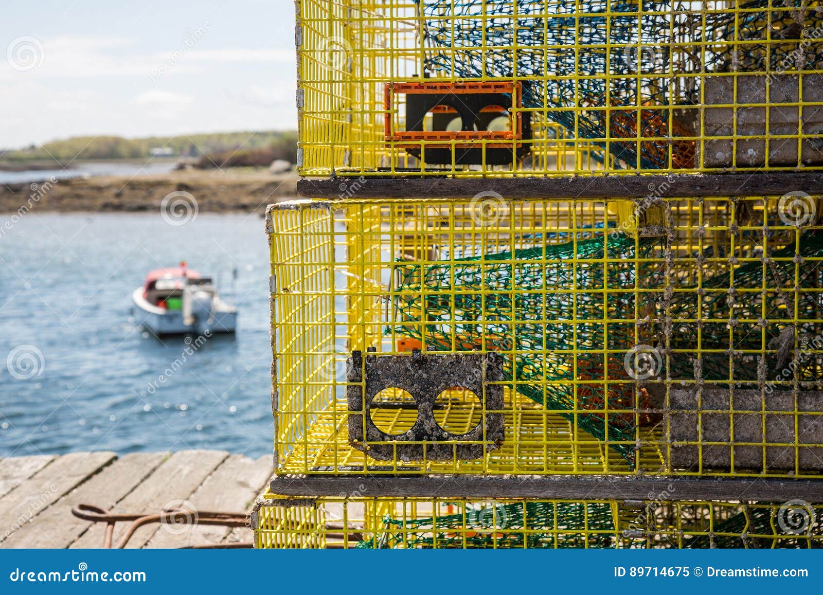 Lobster trap stock image. Image of traps, lobstertrap 89714675