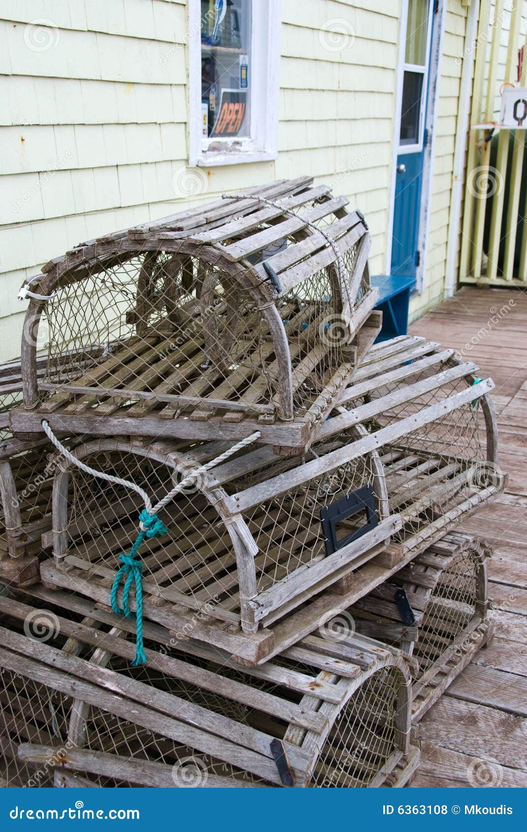 Lobster Traps stock photo. Image of wall, door, ocean 6363108
