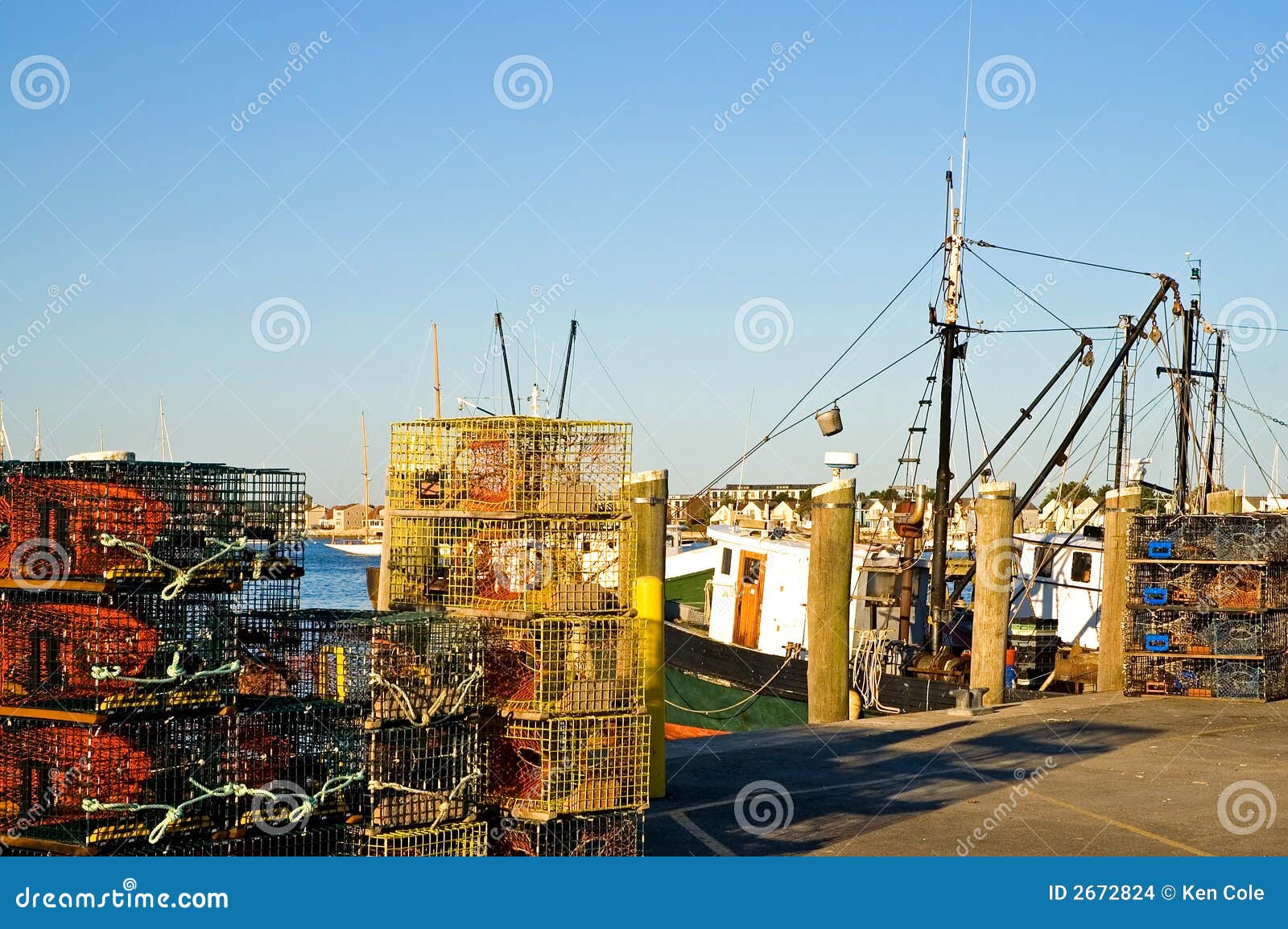 Lobster Traps Stock Photo, Royalty-Free