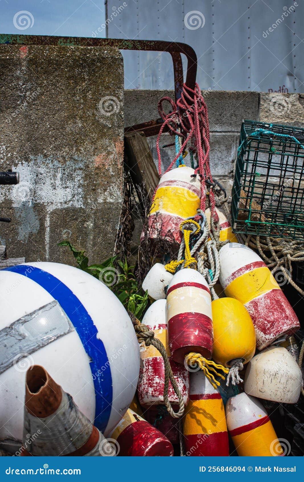 Lobster Traps 4 stock photo. Image of coastline, basket 256846094