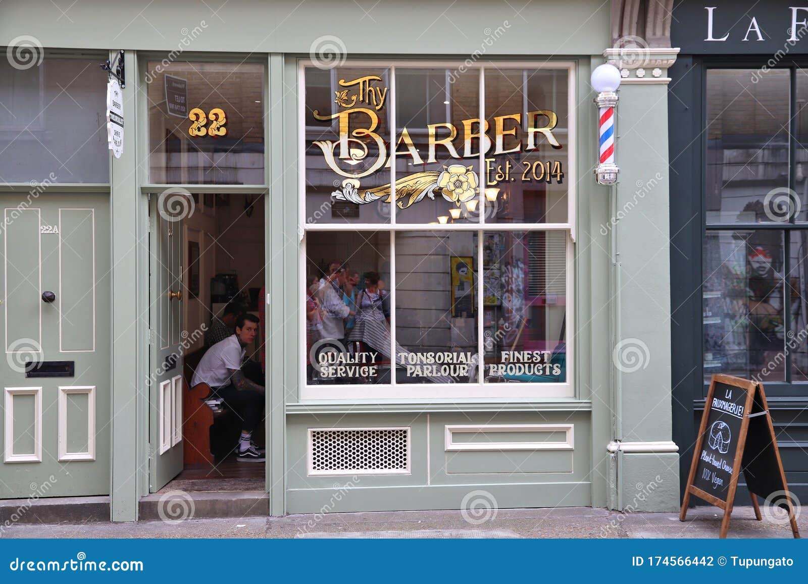 Local barber shop editorial photography. Image of fashionable - 174566442