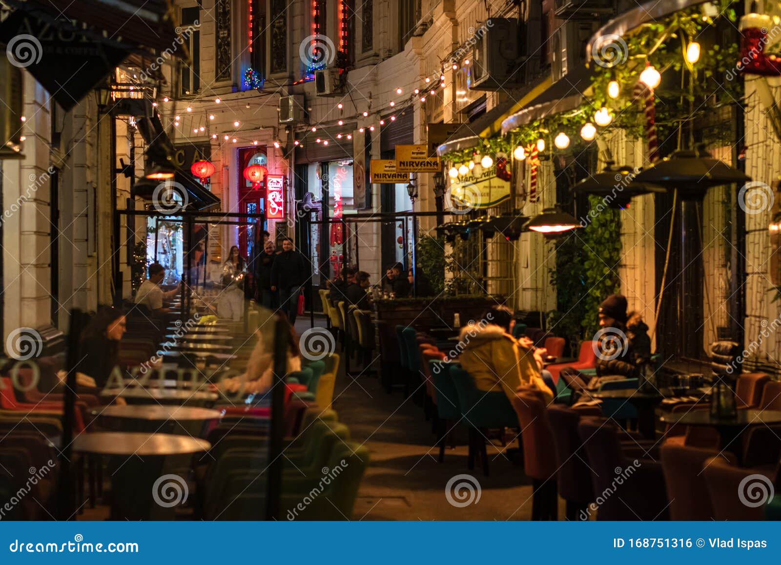 Local Restaurants in the Downtown of Bucharest, Romania, 2020 Editorial Photo Image of