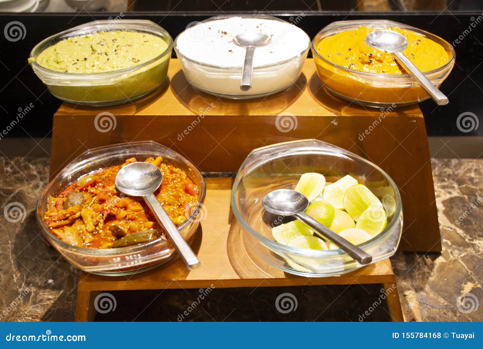 Local Vegetarian Food Buffet Service for People Eat at Restaurant Room