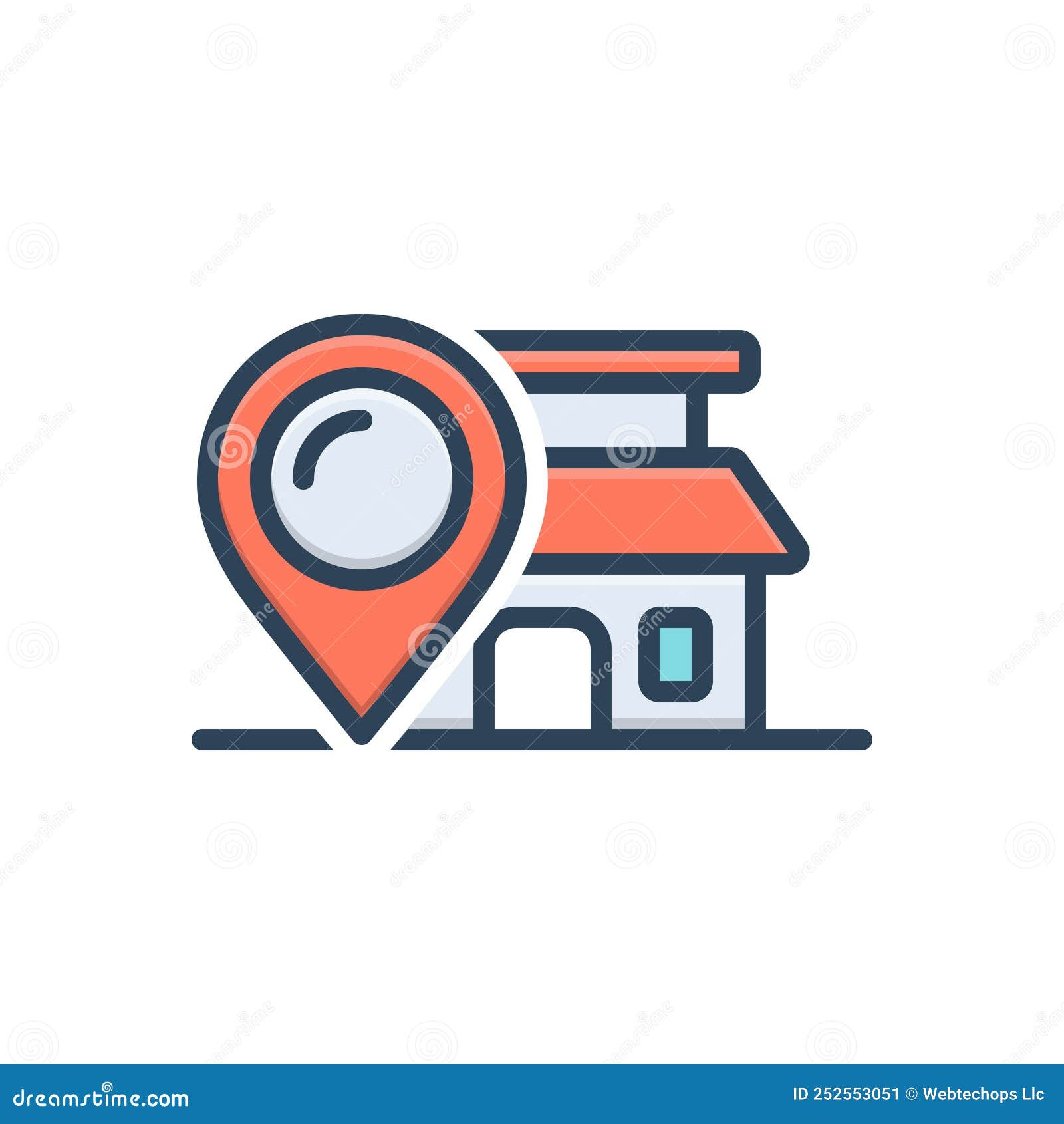 color  icon for locale, place and spot