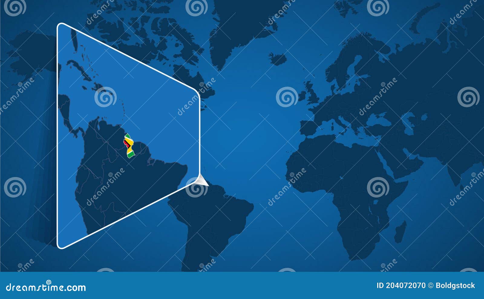 Vetores de Mapa Mundial Em Estilo Isométrico Com Mapa Detalhado De