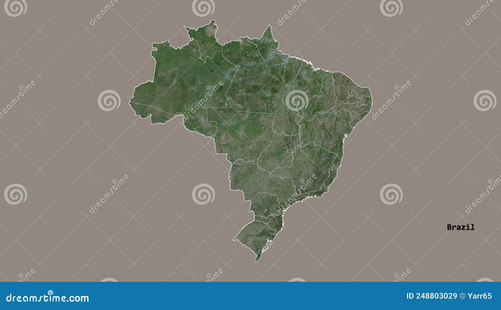 Localização do estado de Rondônia, Brasil.