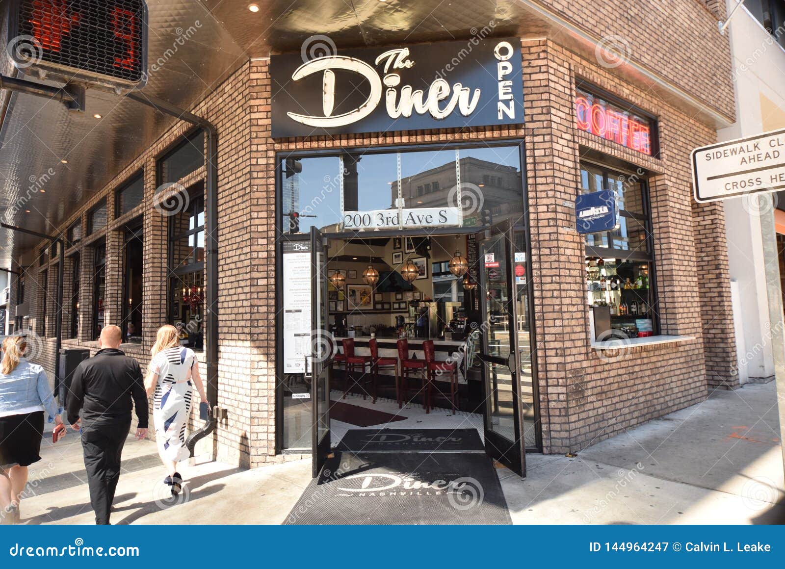 The Diner Restaurant Downtown Nashville, TN Editorial Photography