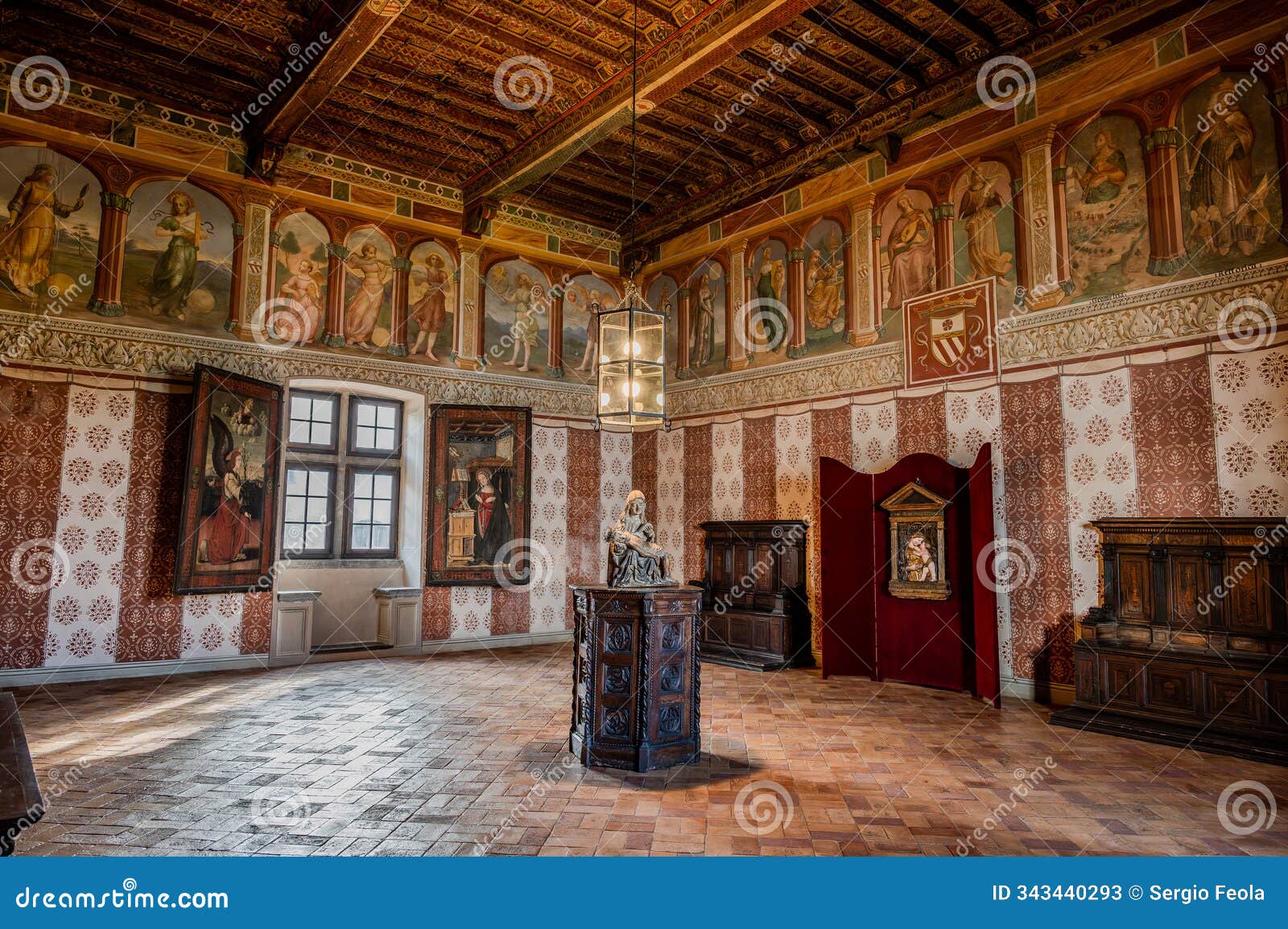 bracciano, italy. the orsini-odescalchi castle, also known as bracciano castle