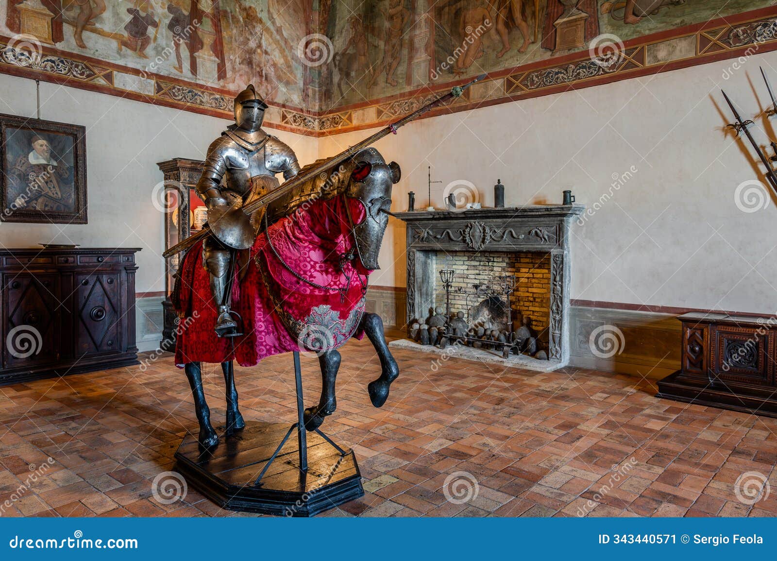 bracciano, italy. the orsini-odescalchi castle, also known as bracciano castle
