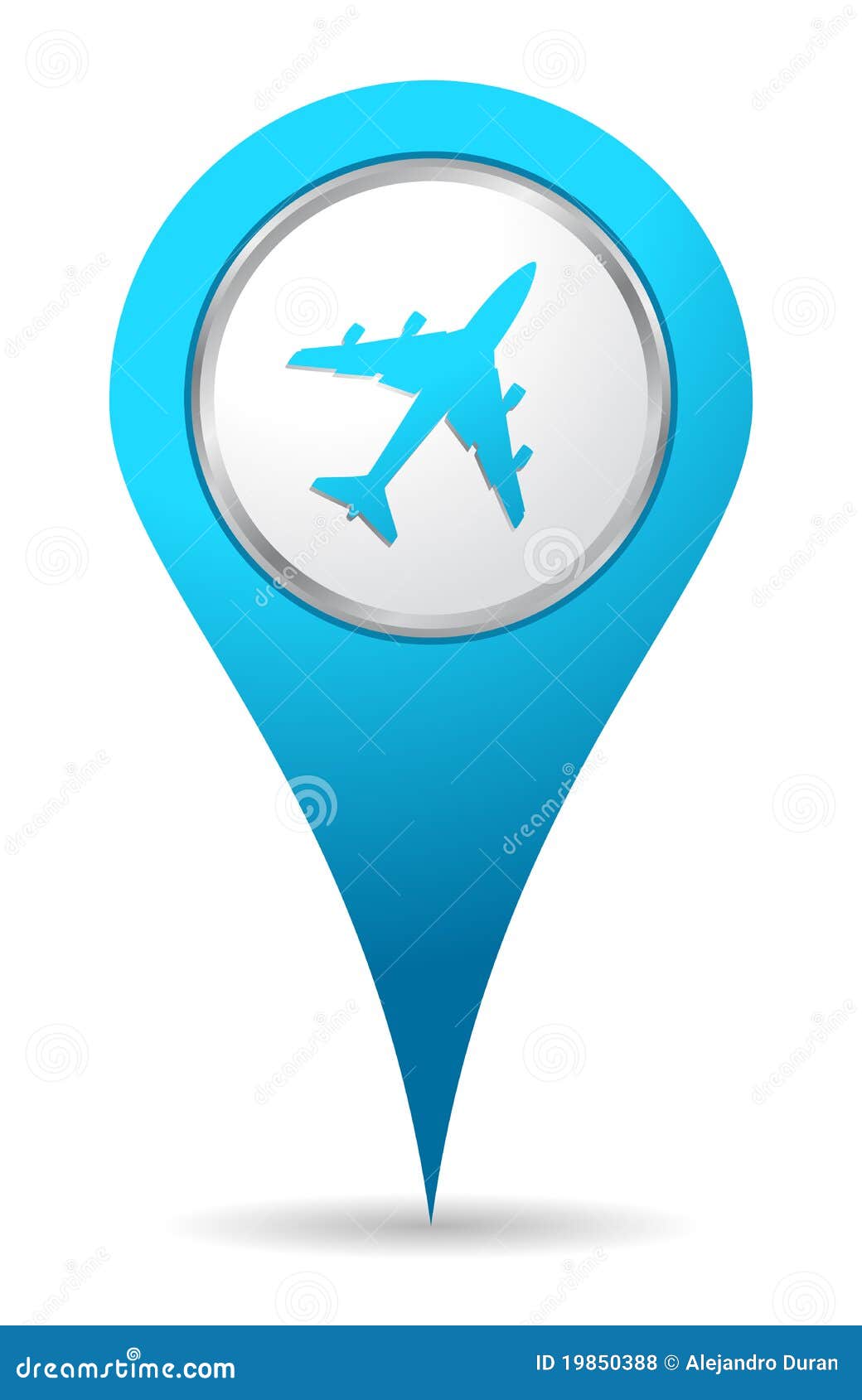 location airplane icon