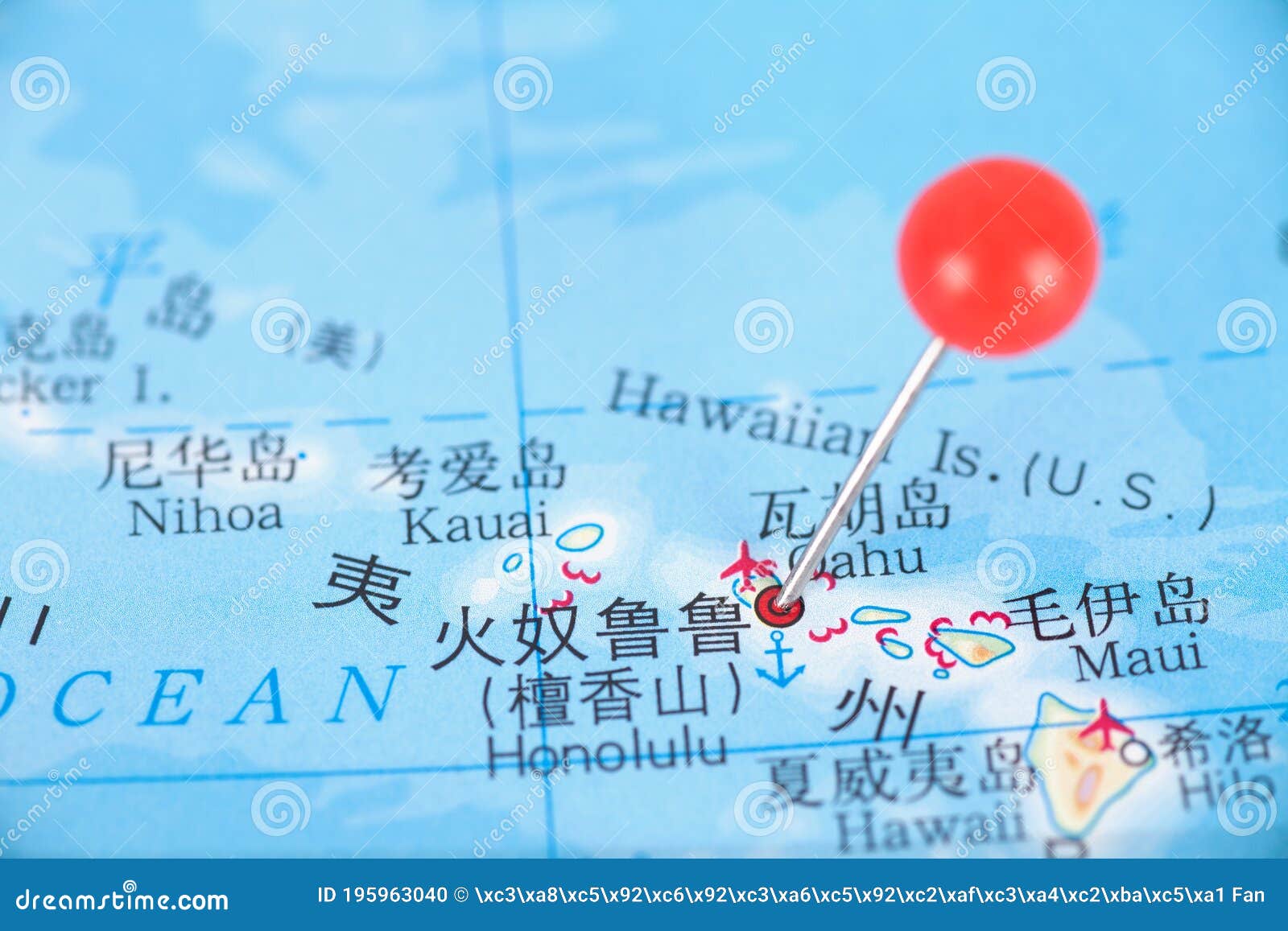Location Honolulu Hawaii Usa Map 195963040 