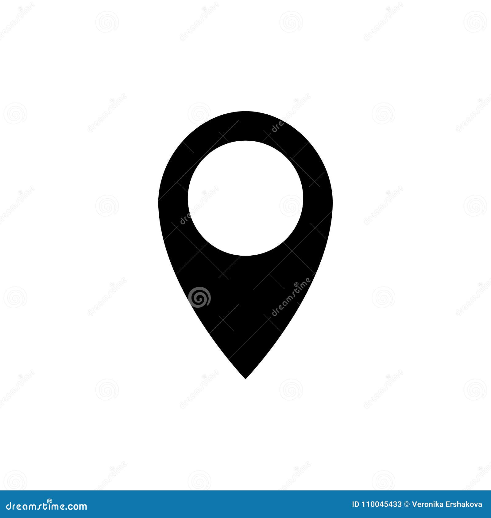 picture Location Icon Vector Free Download https www dreamstime com location icon vector pin sign isolated white location icon pin sign isolated white background navigation map simbol flat image110045433