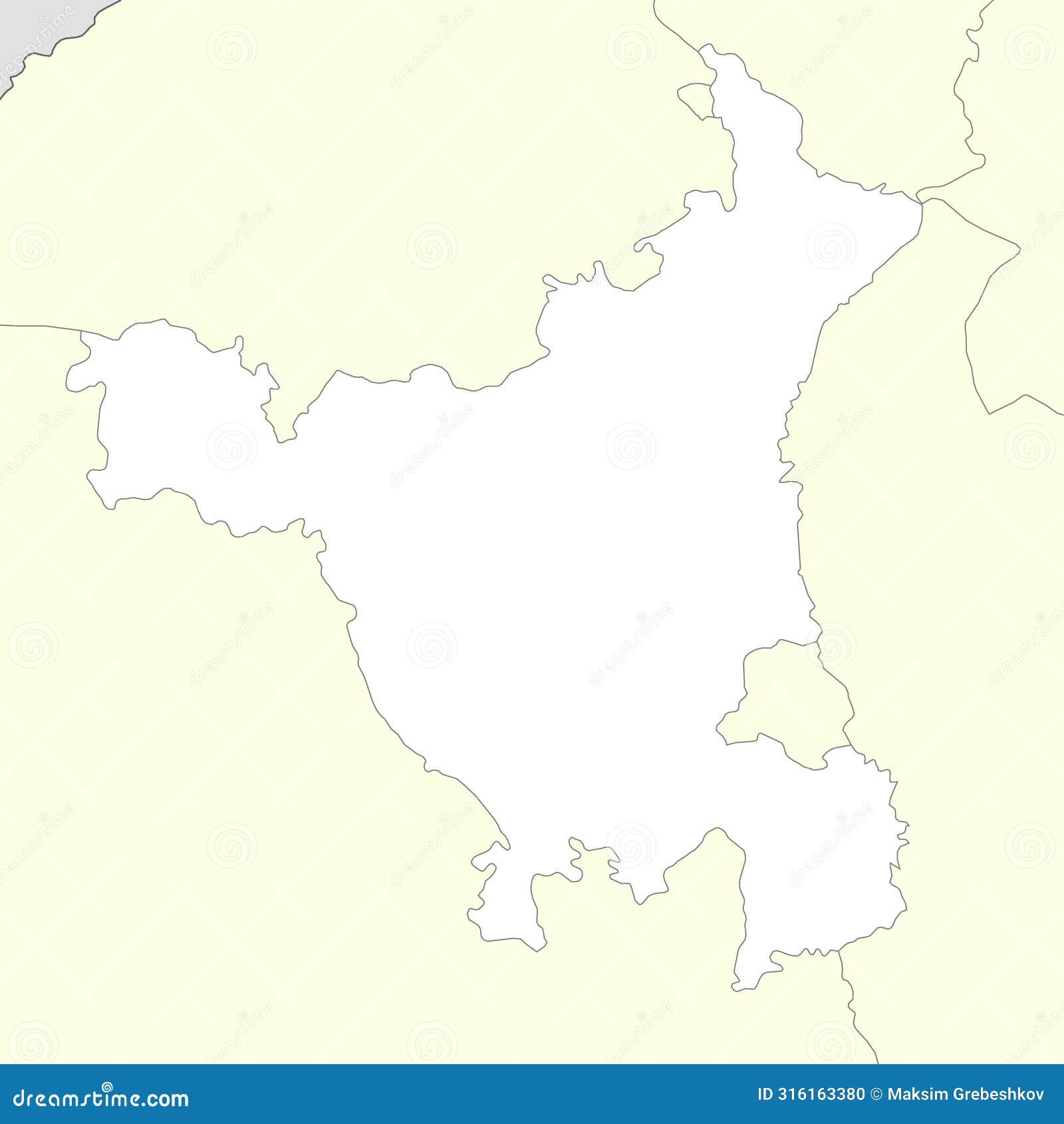 location map of haryana is a state of india