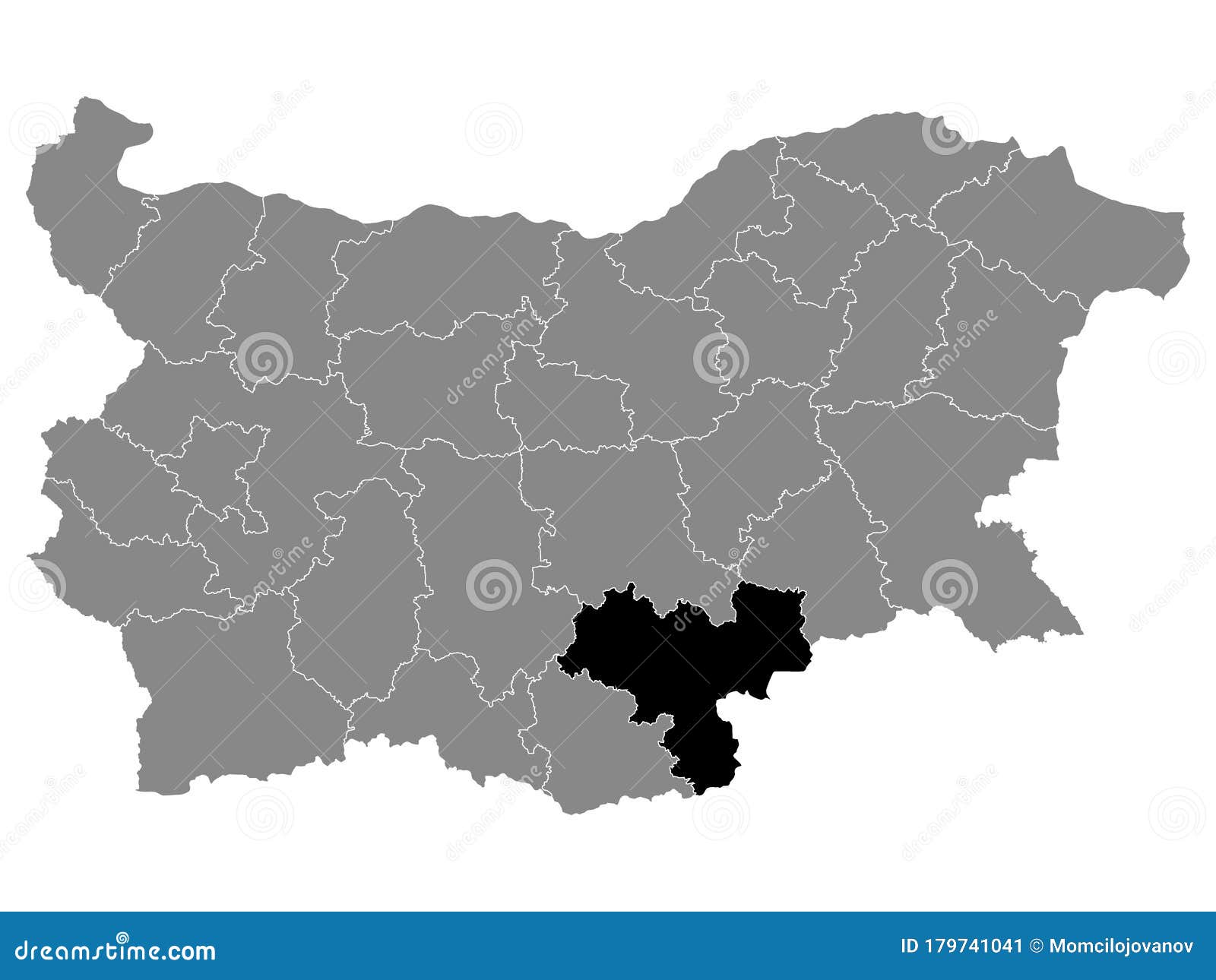 Location Map Haskovo Province Black Bulgarian Grey Bulgaria 179741041 