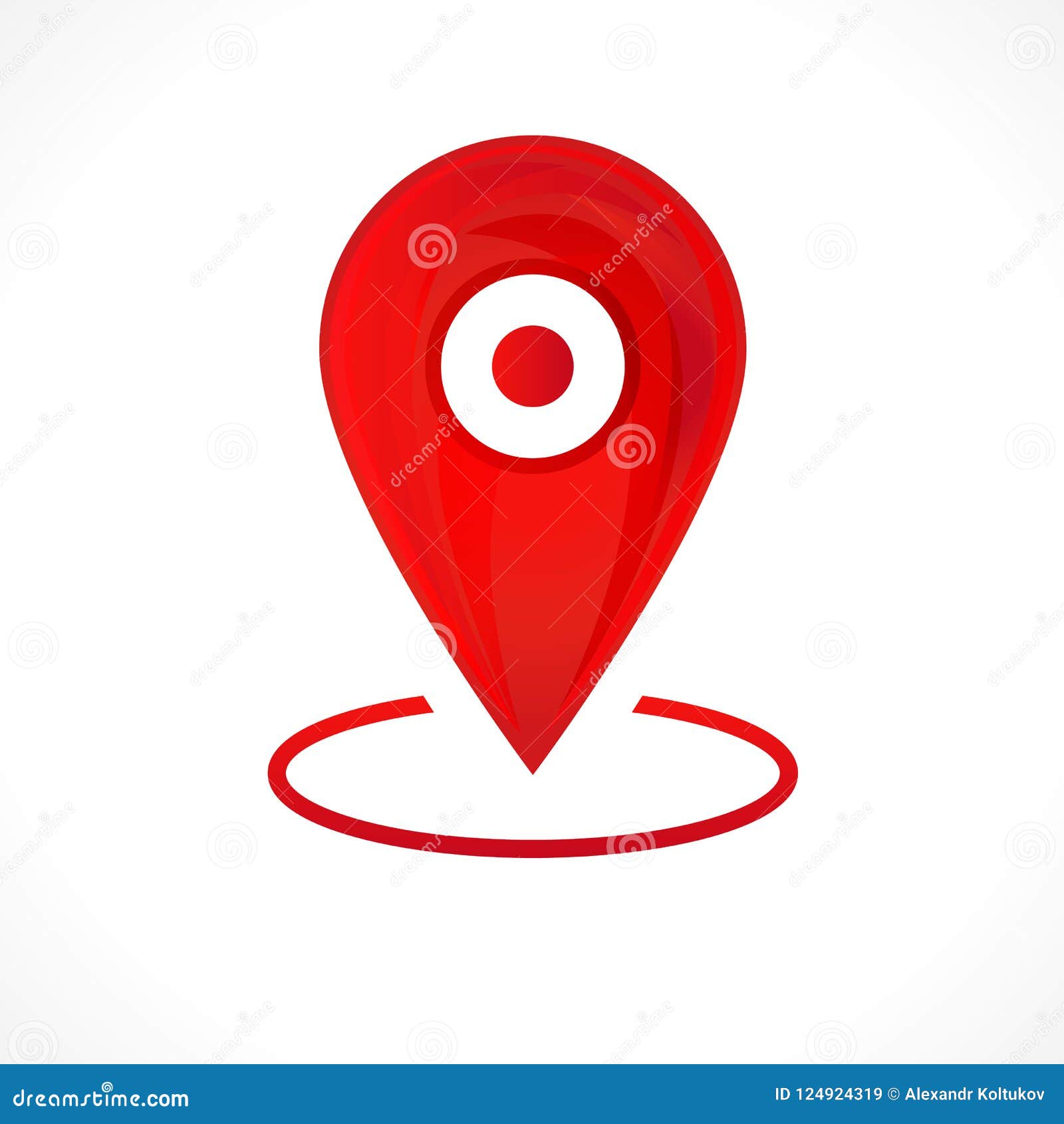 Location Map Navigation Icon, Gps Pointer Mark Stock Vector