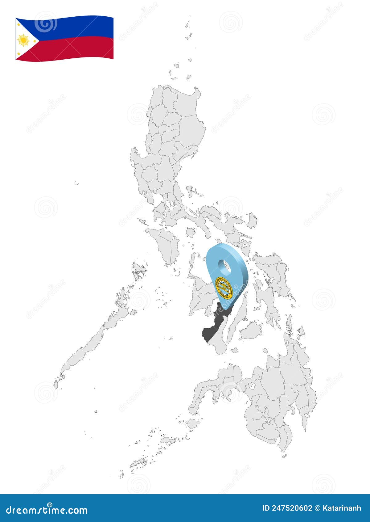 location province of negros occidental on map philippines. 3d location sign  of  negros occidental. quality map with  provinces of