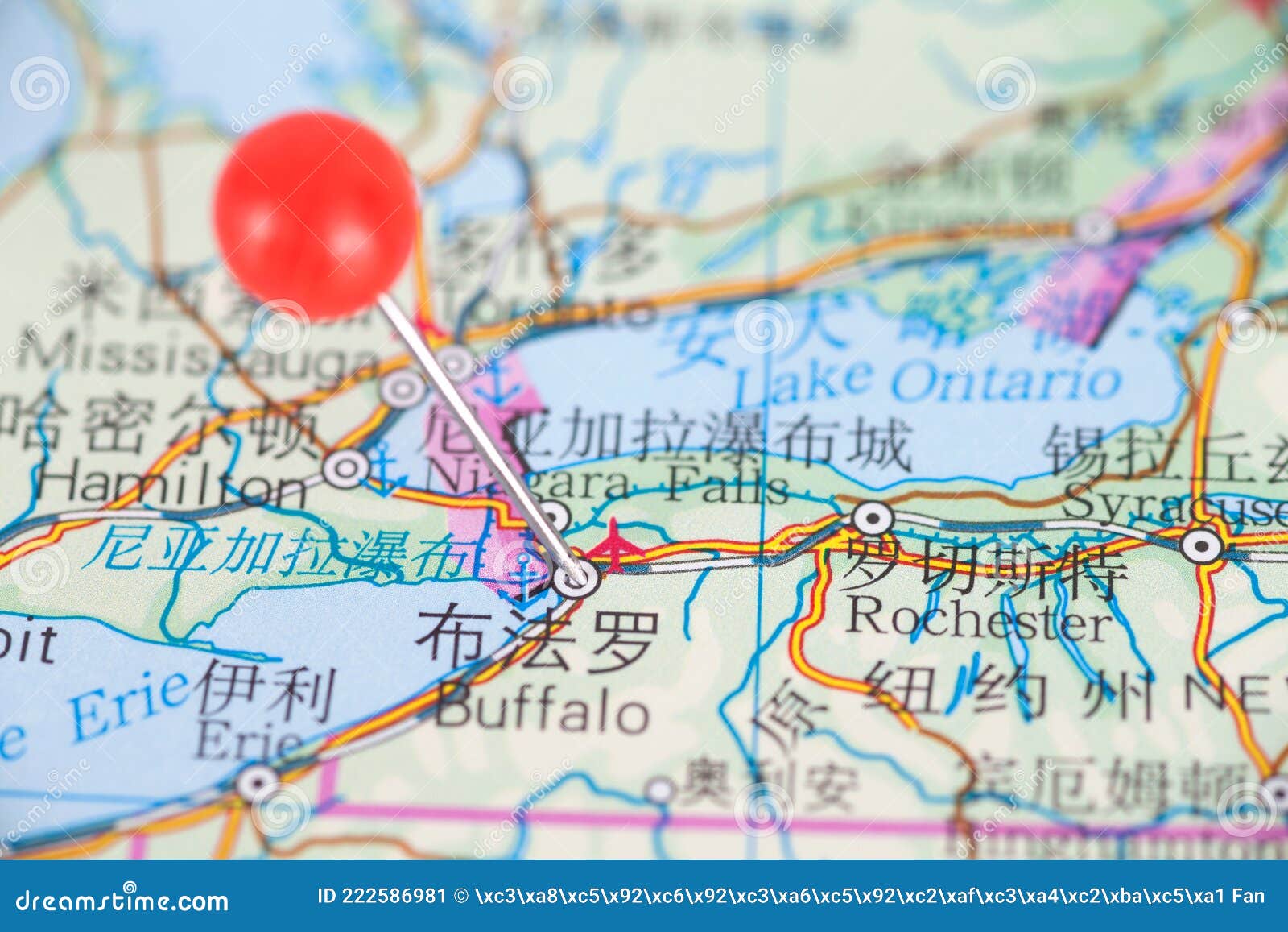 Location of the U.S. City of on the Stock Image of mark, callout: 222586981