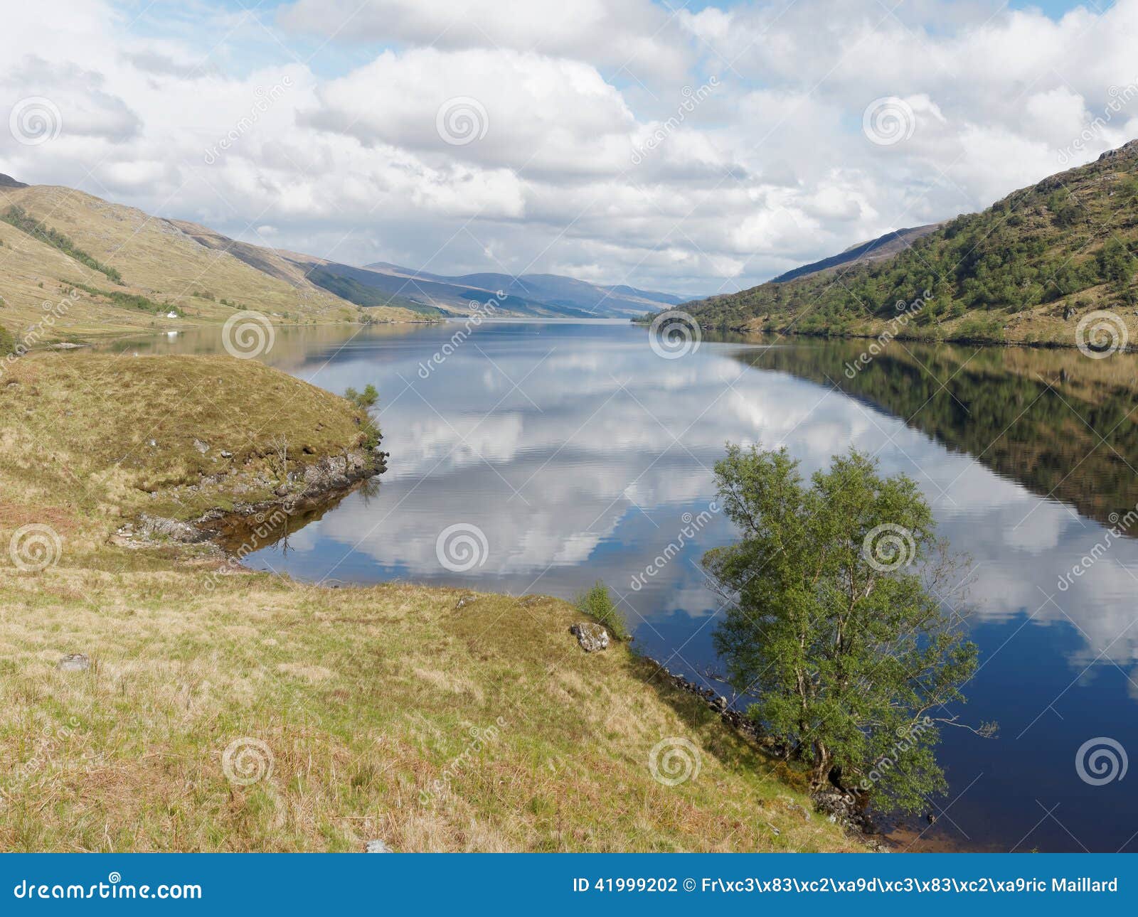 Loch Arkaig, Scotland in Spring Stock Photo - Image of lake, reflection ...