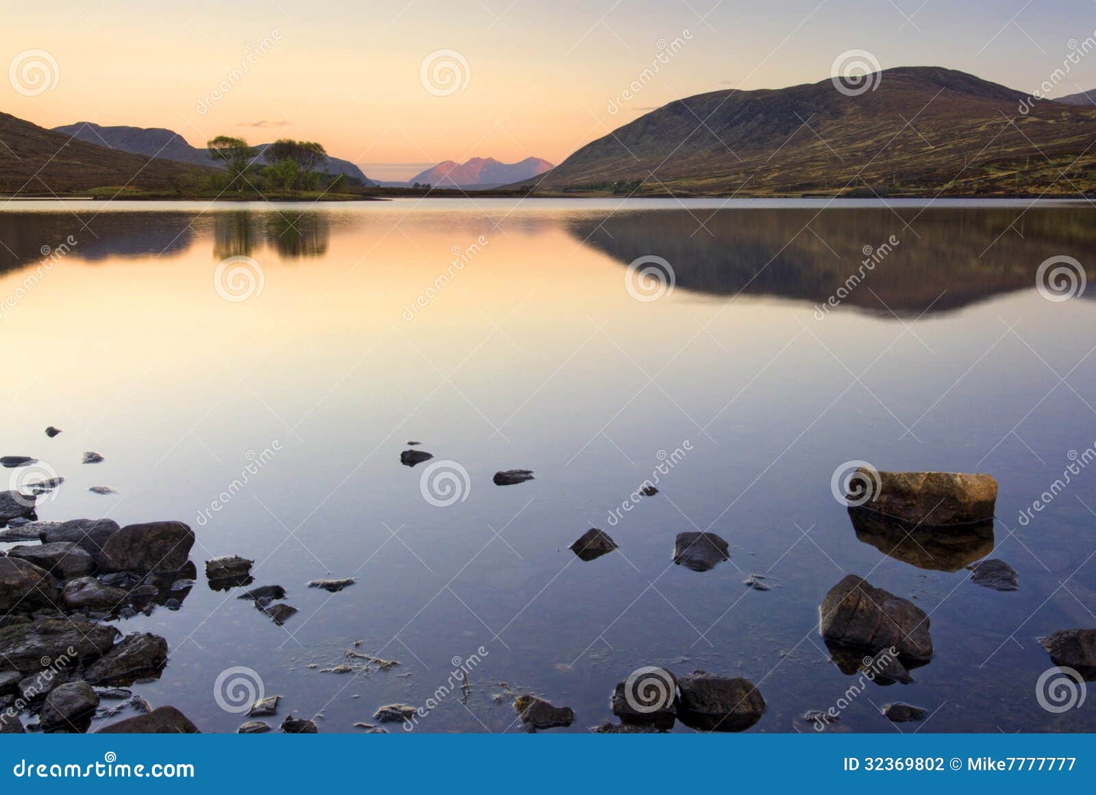 Loch Droma, Garve, Highlands, Scotland, Sunrise Stock Photo - Image of ...