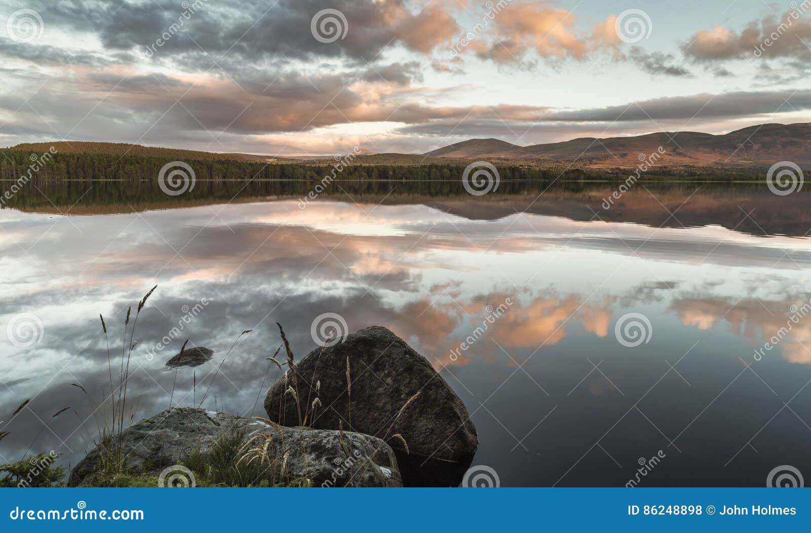 Loch Garten in the Cairngorms National Park. Stock Photo - Image of ...