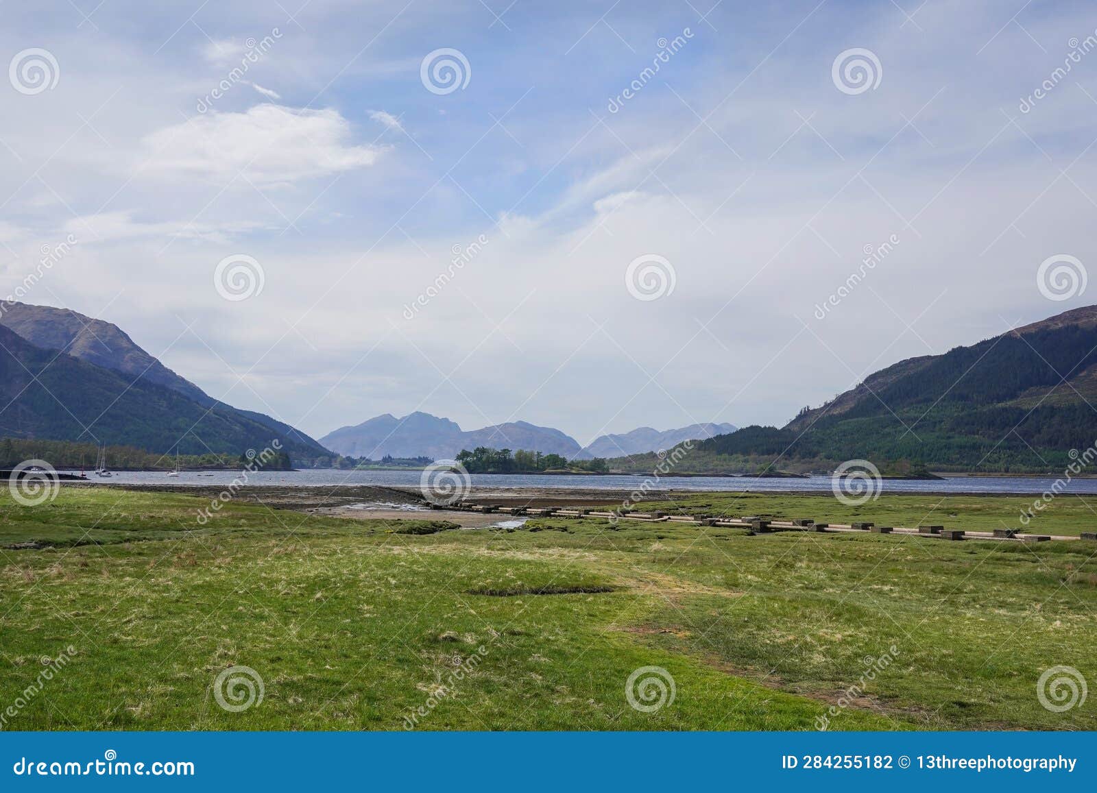 Loch Leven Seen from Glencoe in Scotland Stock Photo - Image of ...