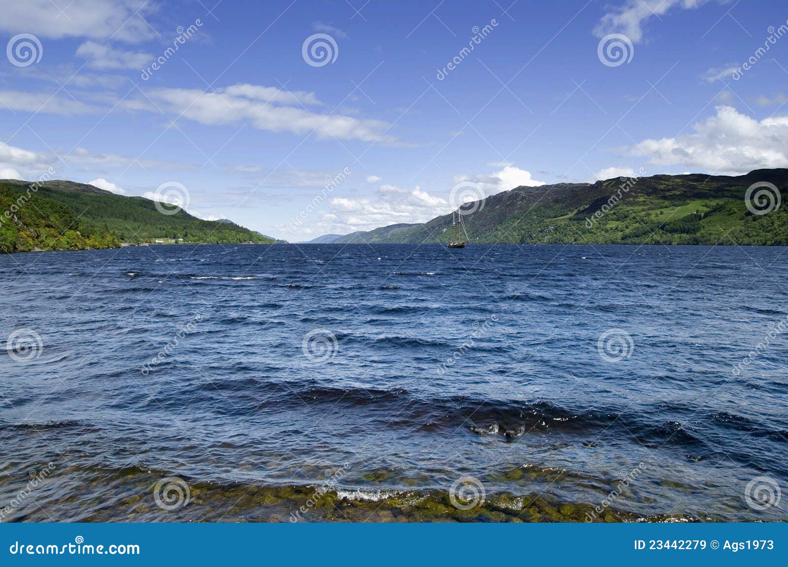 Loch Ness stock image. Image of landscape, highland, kingdom - 23442279