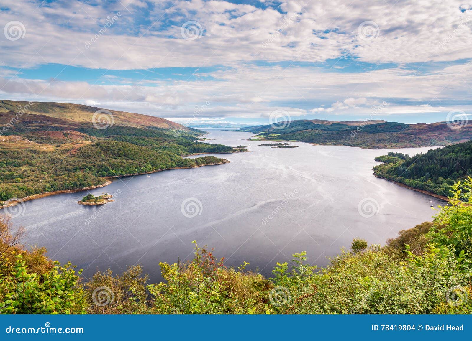 Loch Riddon and Isle of Bute Stock Photo - Image of isle, coastal: 78419804