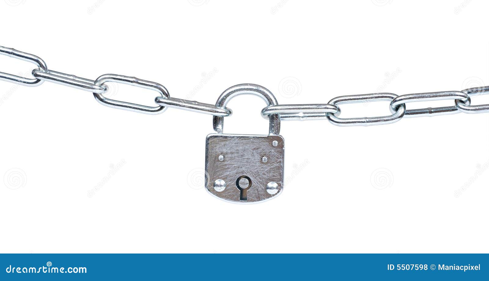 Lock and chain isolated stock photo. Image of master, cross 5507598