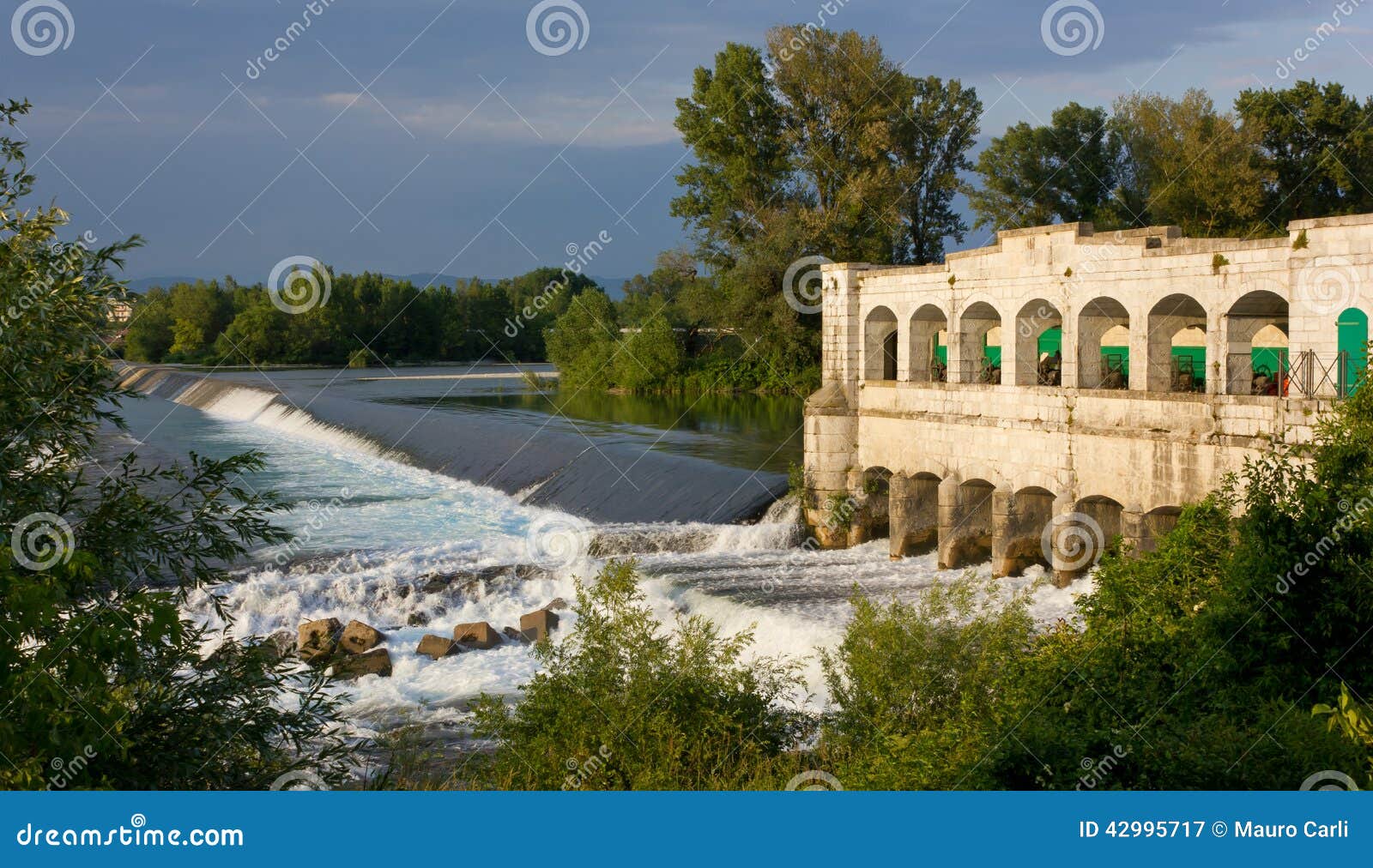 lock on isonzo river near sagrado