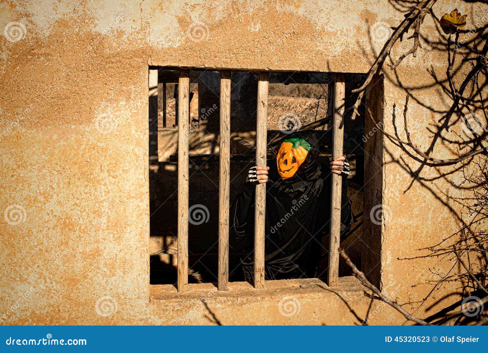 Locked in Halloween Monster Stock Image Image of humor, horrible