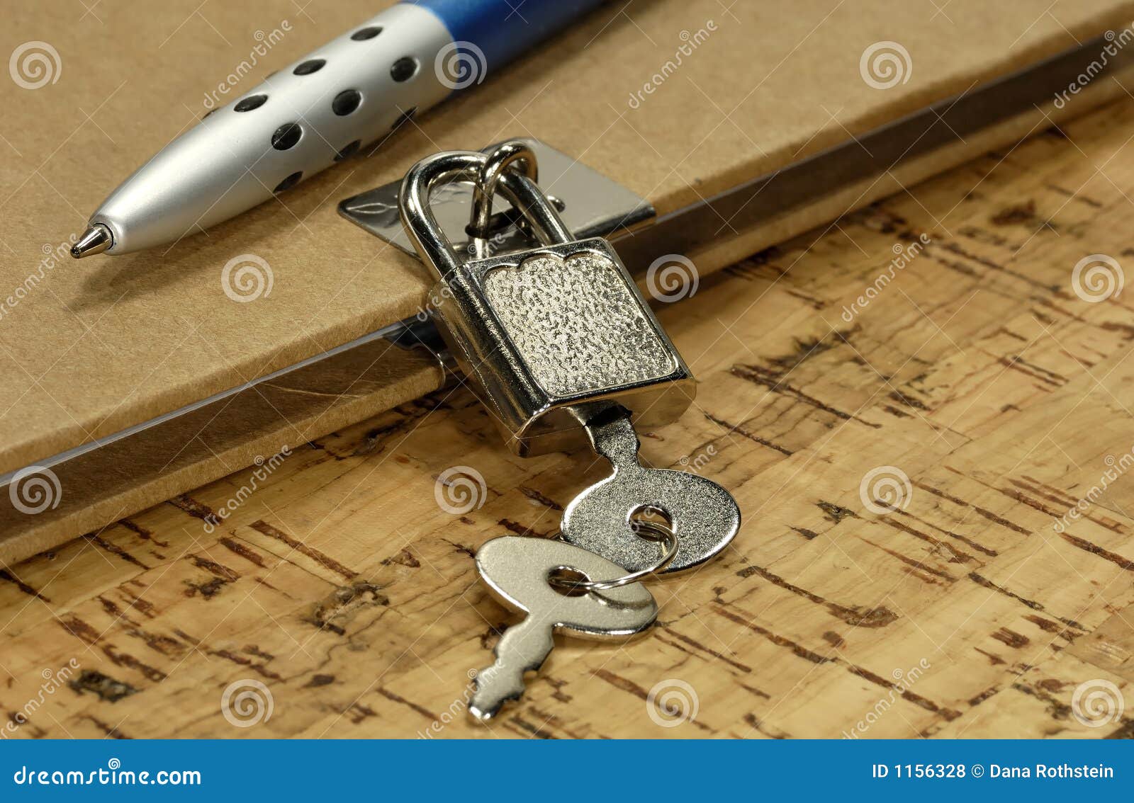 Locked Journal stock photo. Image of padlock, personal 1156328